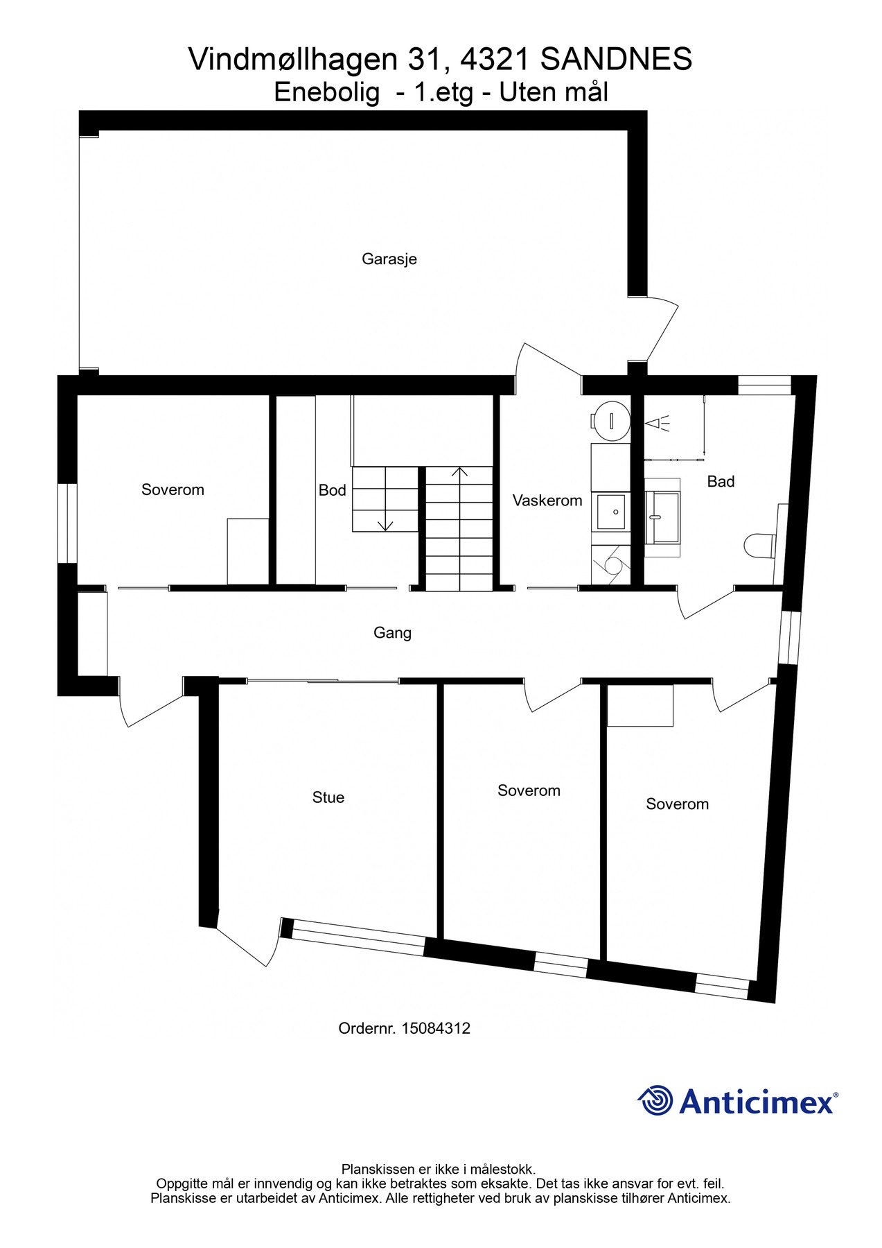 Plantegning 1.etasje Galleribilde