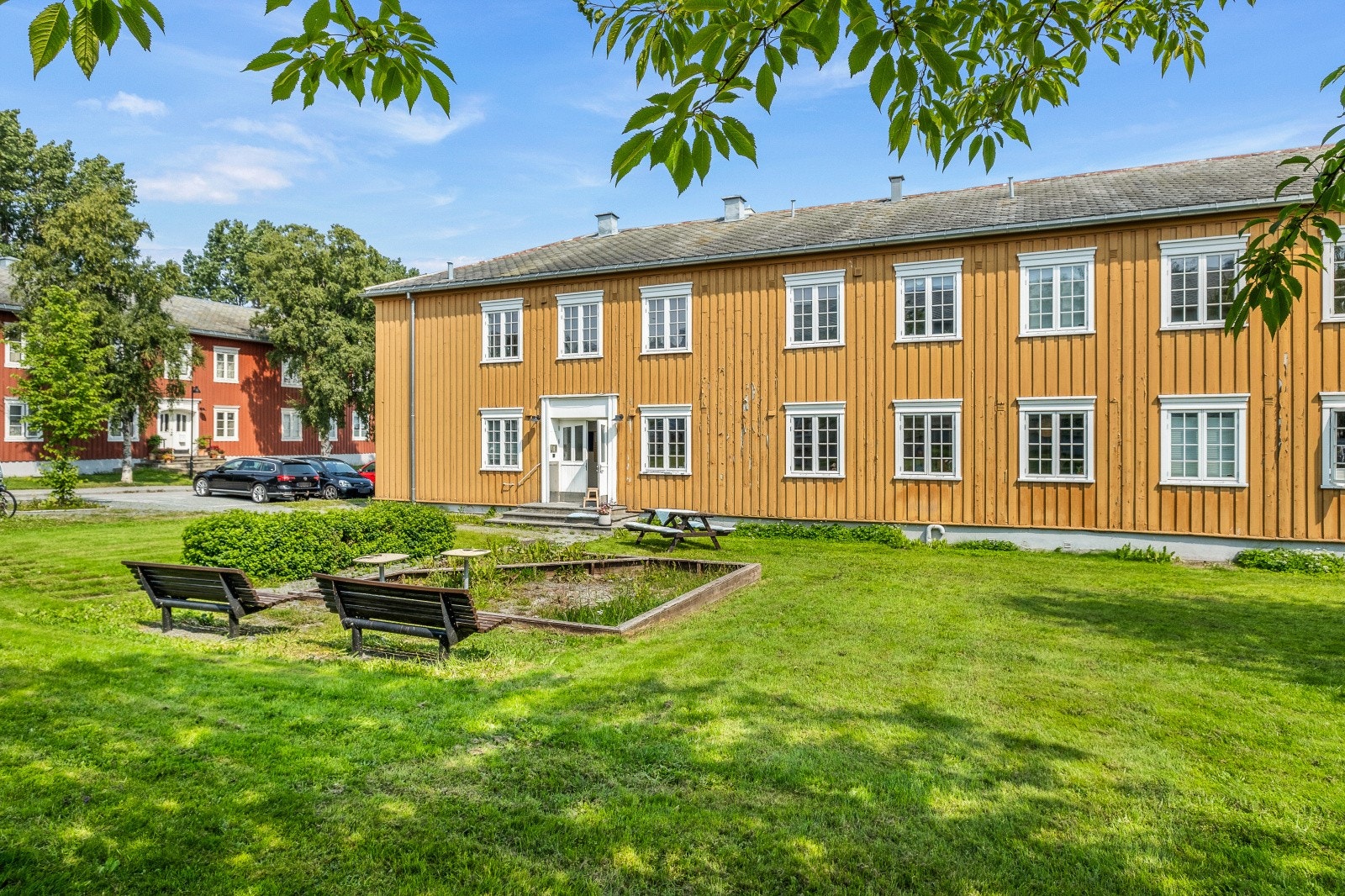 Grønne fellesområder gir gode rekreasjonsmuligheter rett utenfor døren. Galleribilde