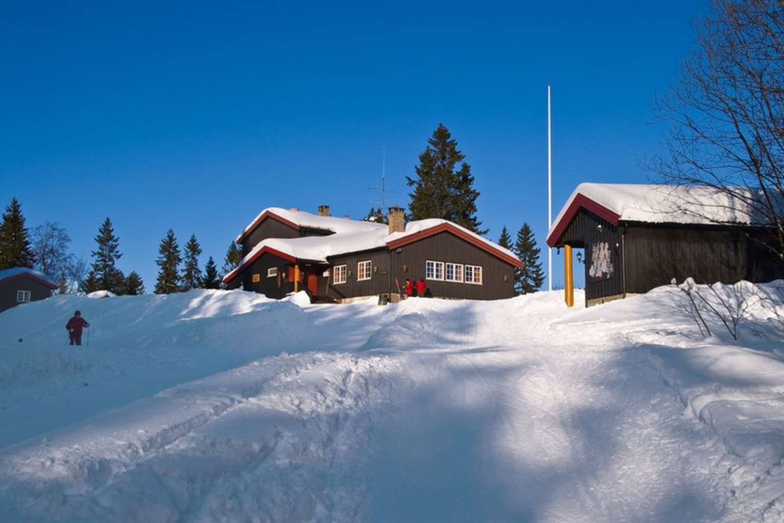 For skiglade, er dette et kjempe fint område med godt preparerte løyper til sportstuer i Lillomarka Galleribilde