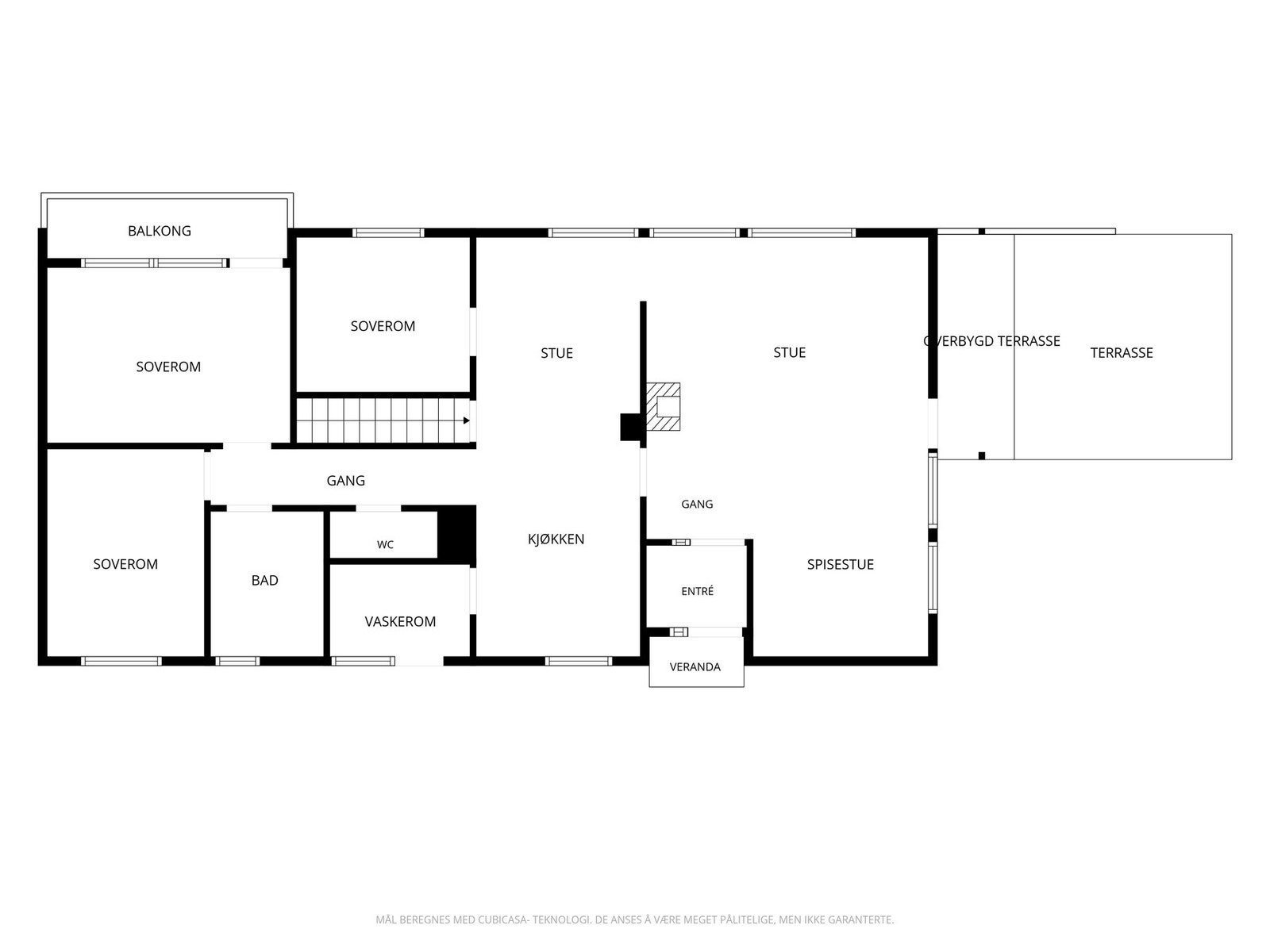 Plantegning hovedetasje Galleribilde