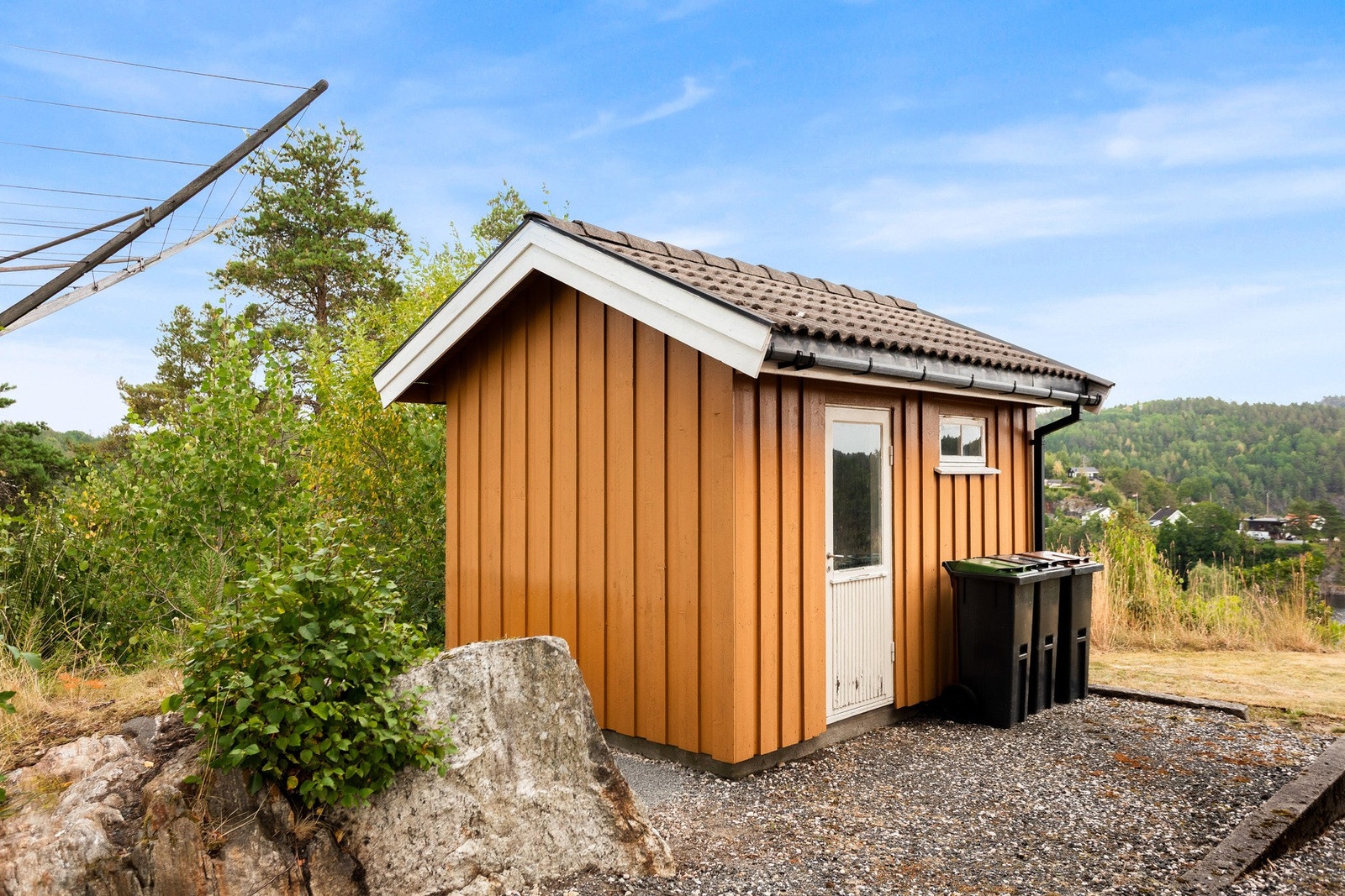 Frittstående vedbod/redskapsbod Galleribilde
