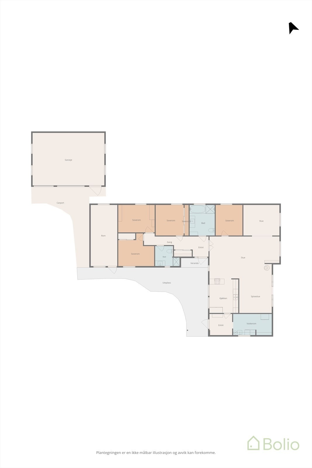Plantegning Galleribilde