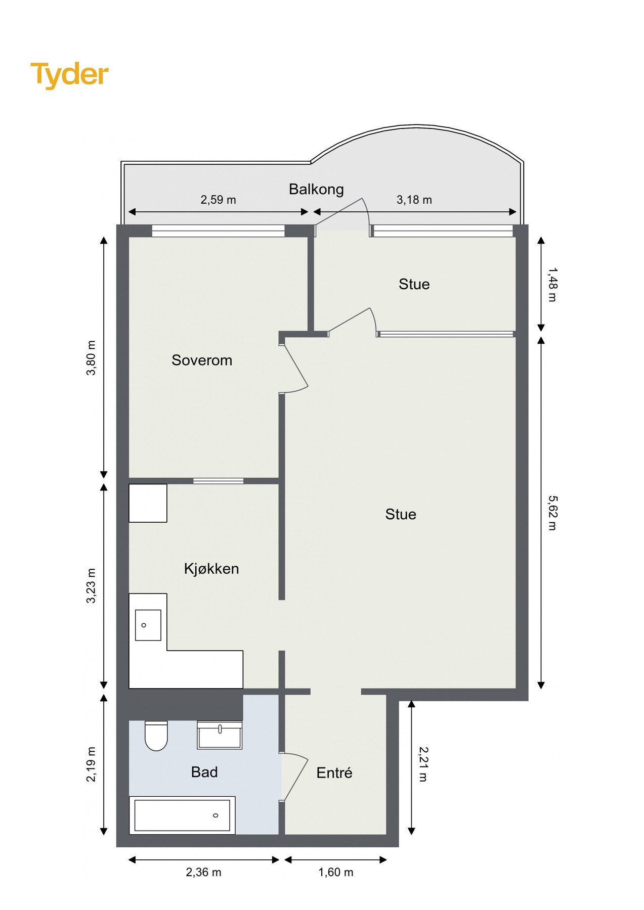 Plantegning 7 etasje Galleribilde