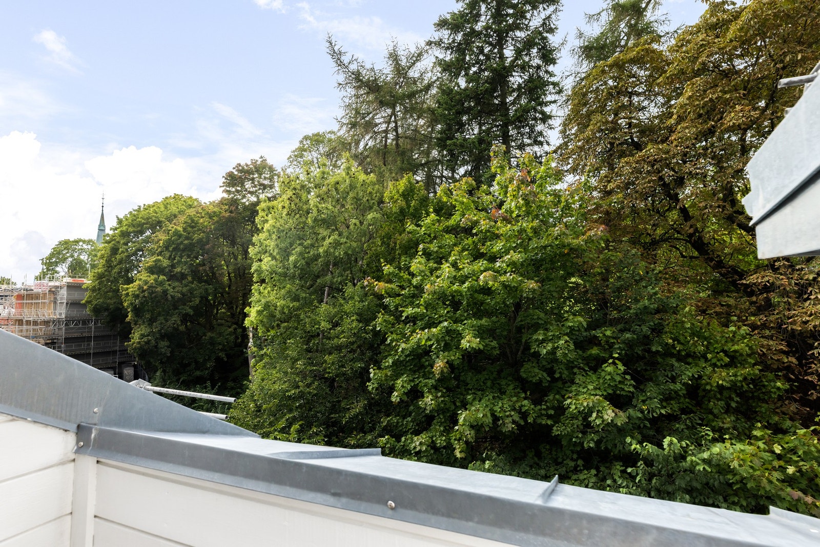 Fra takterrassen kan du nyte et frodig og grønt utsyn. Galleribilde