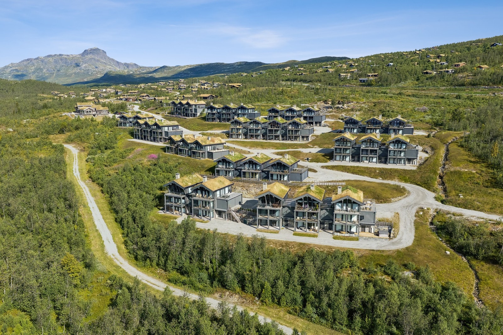 Løypetraséen går rett nedenfor sameiet. Galleribilde