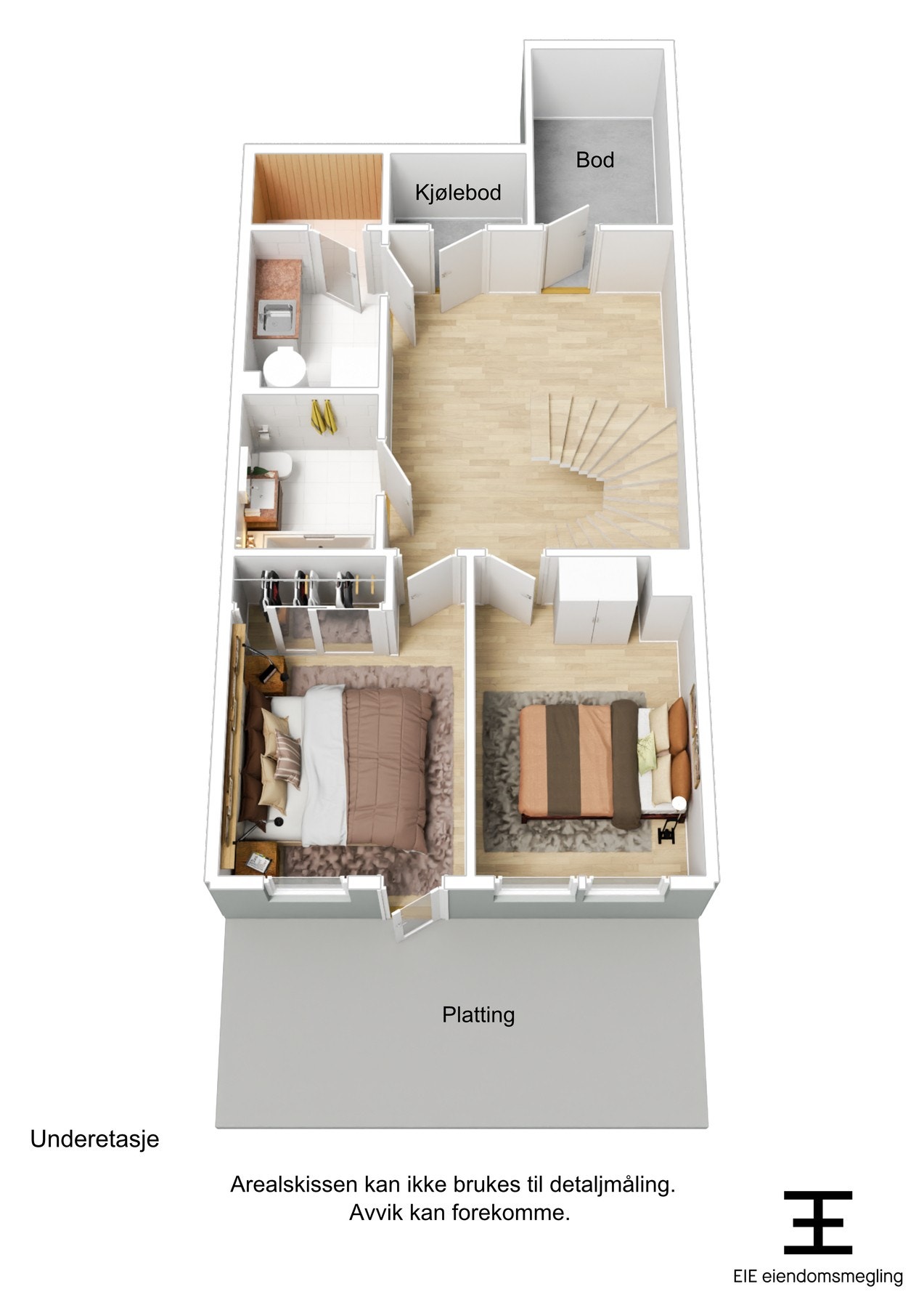 3D-plantegning. Galleribilde