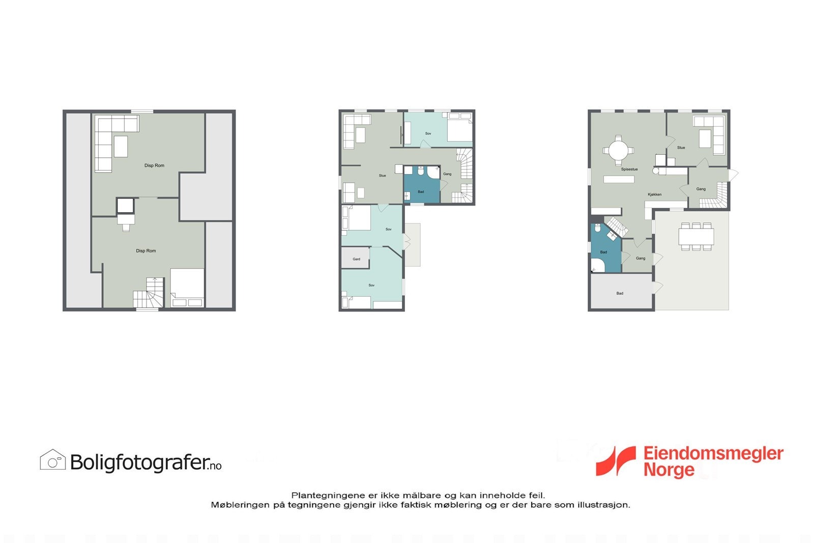 Plantegning 3 plan Galleribilde