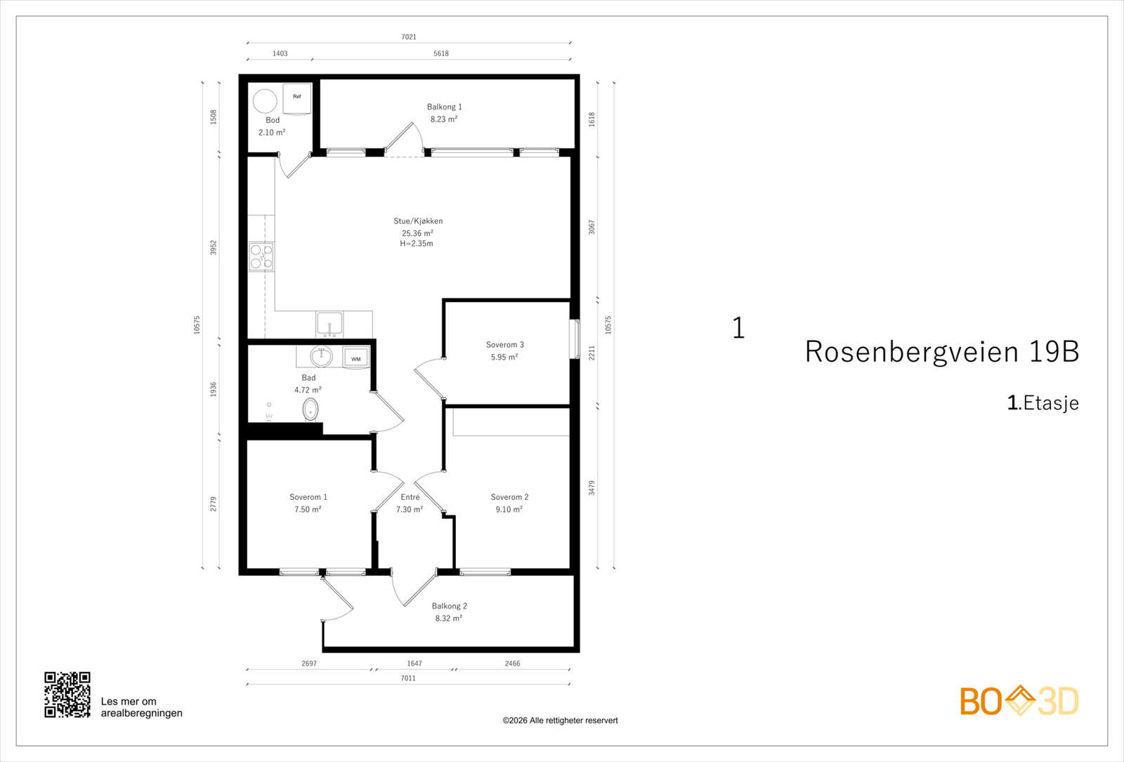 Hjørneleilighet Galleribilde