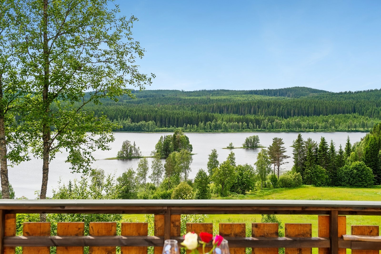 Landåsvatnet byr på gode muligheter til friluft. Galleribilde