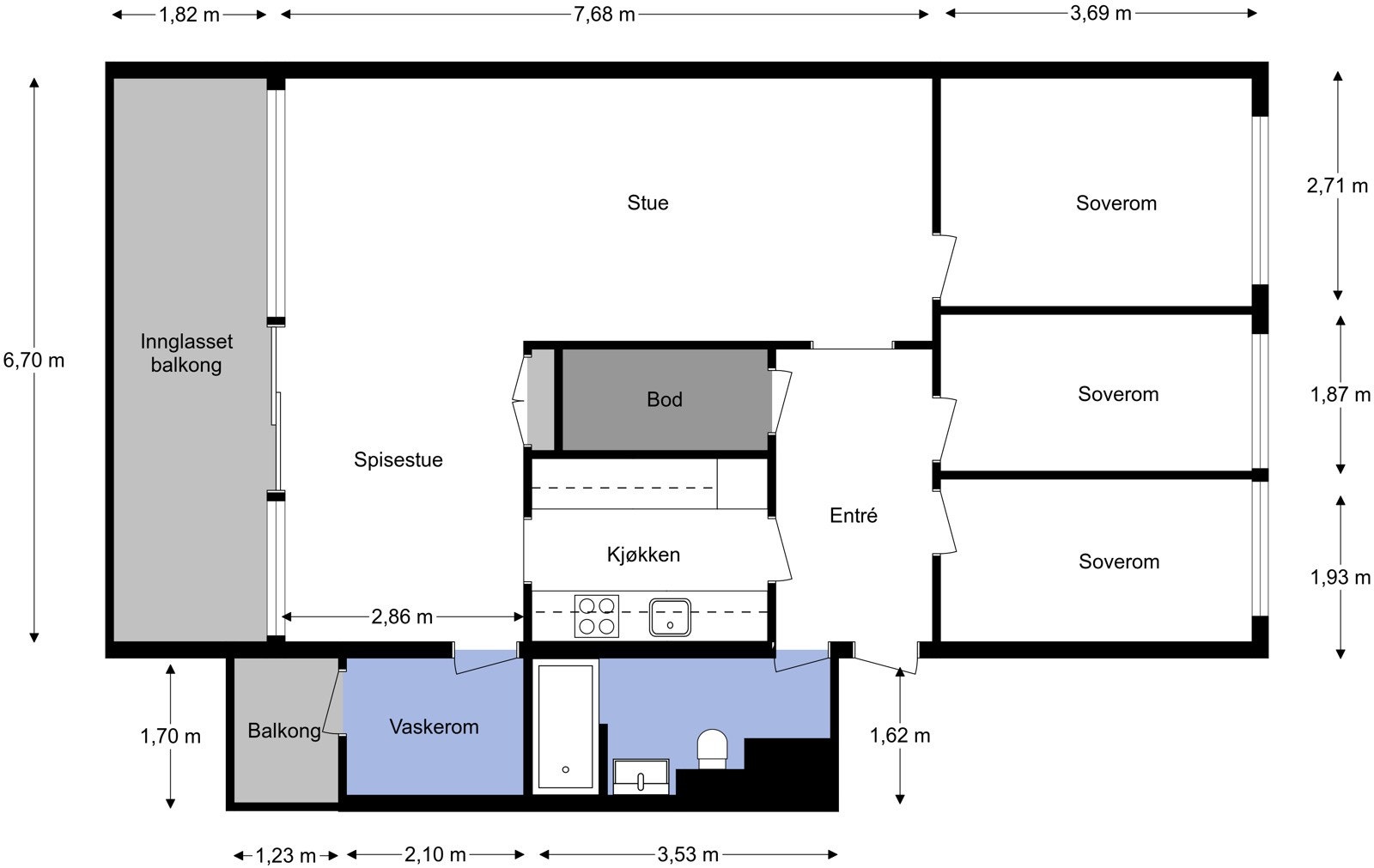 Plantegning Galleribilde