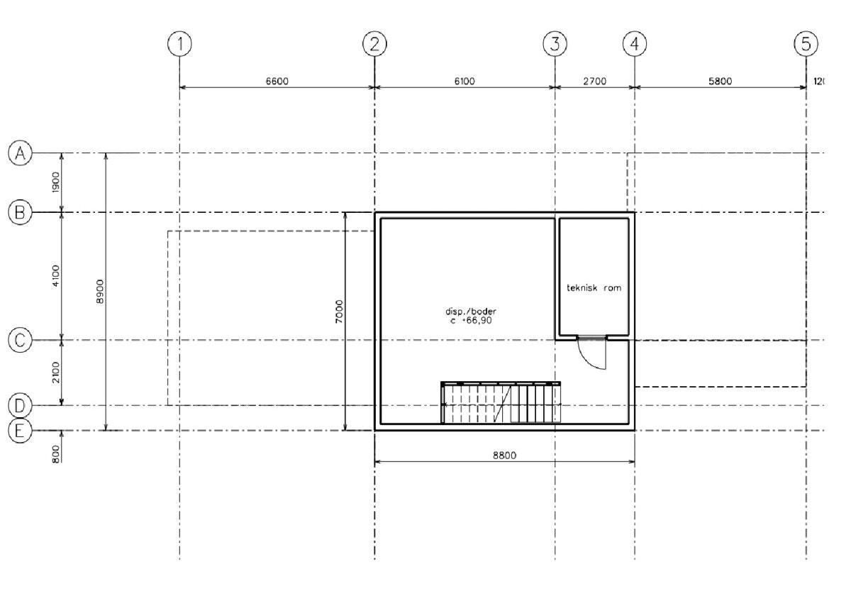Plantegning u. etasje Galleribilde