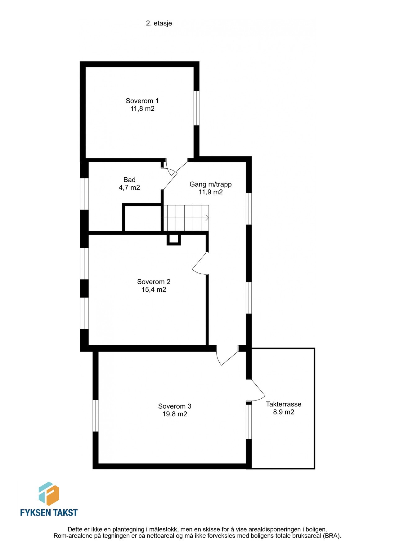 Planskisse 2. etasje. Galleribilde
