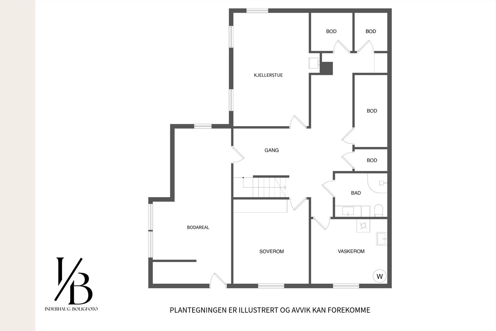 - Plantegning u.etasje- Galleribilde