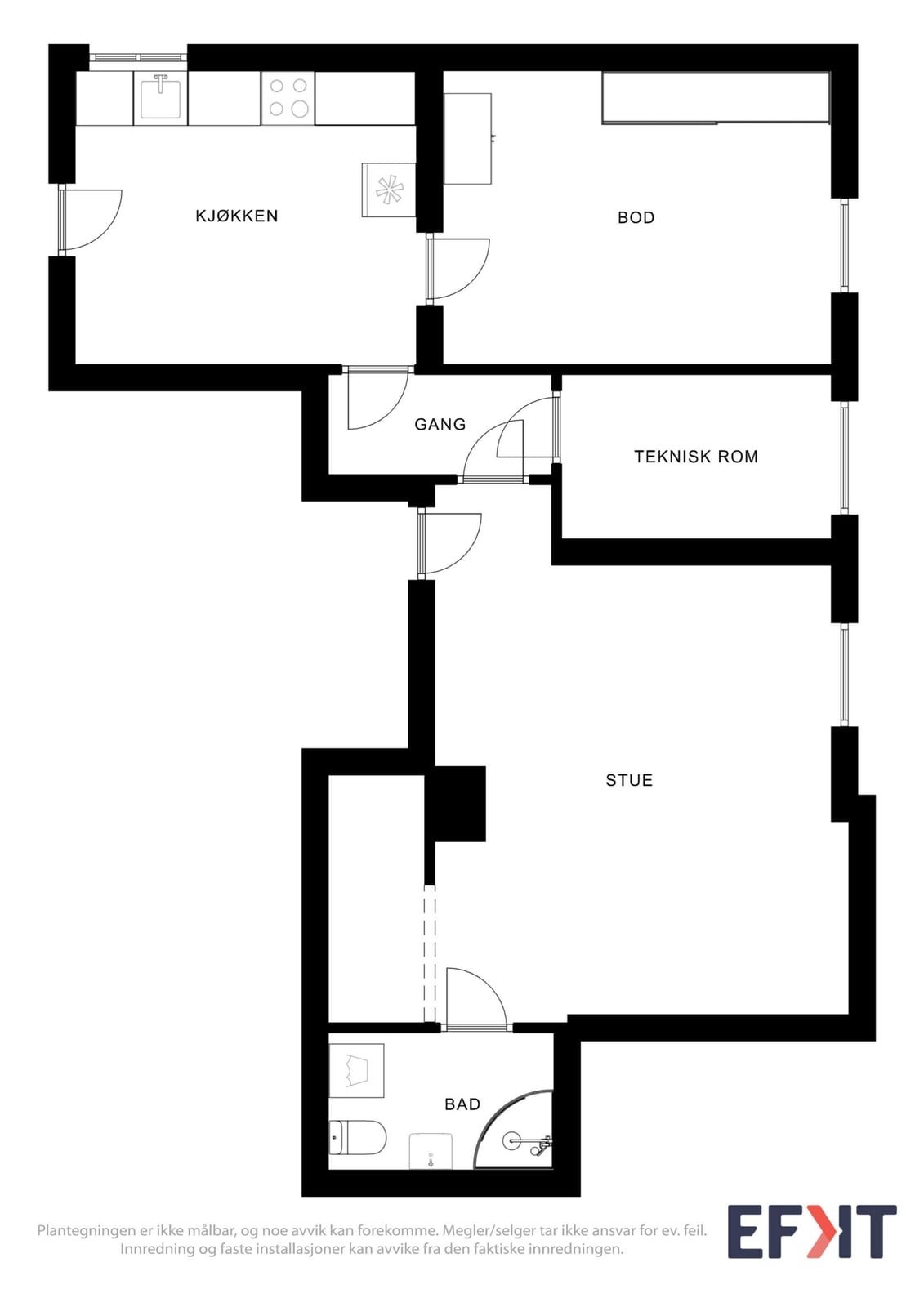 Plantegning Galleribilde