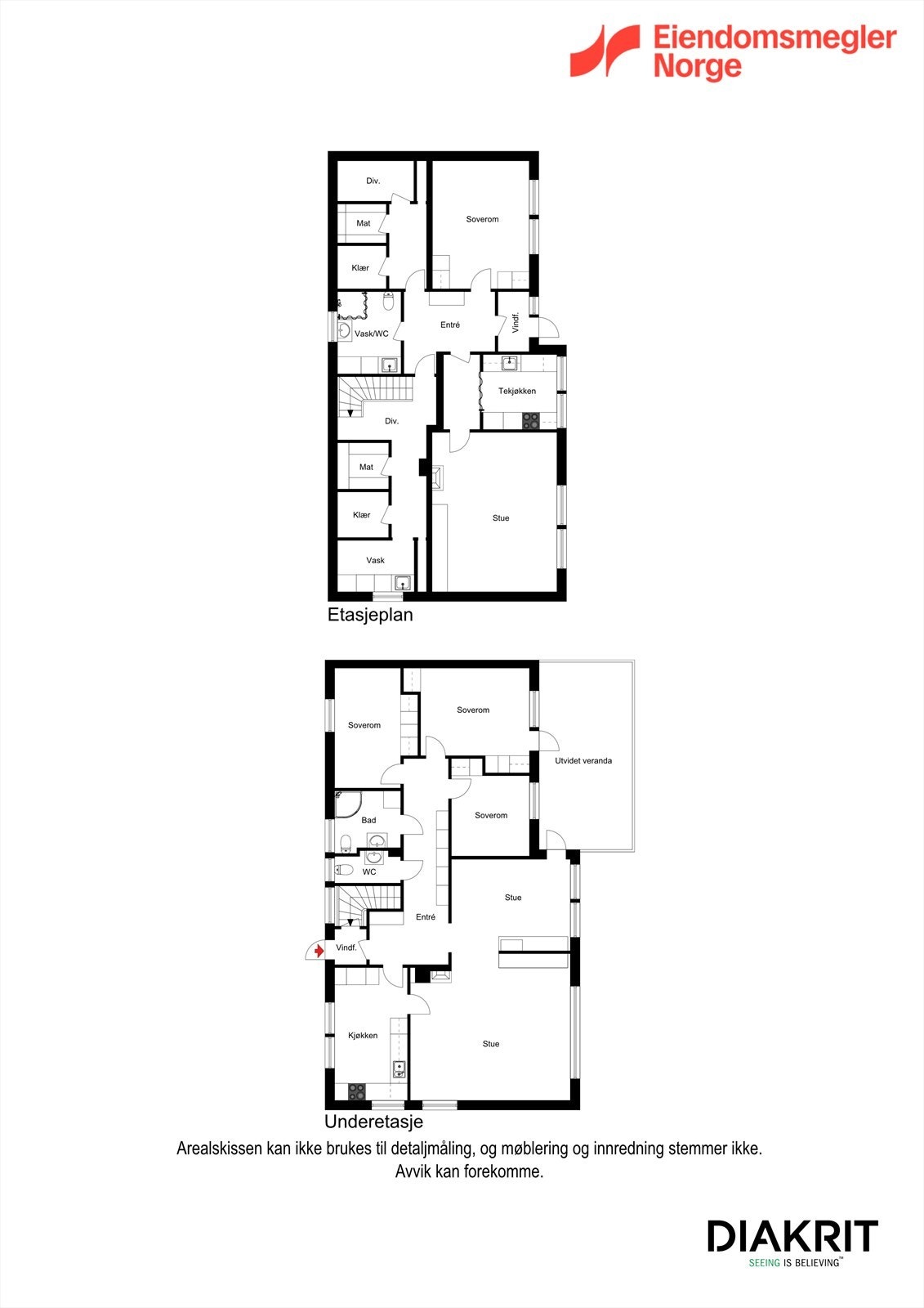 2D plantegning av huset. Galleribilde