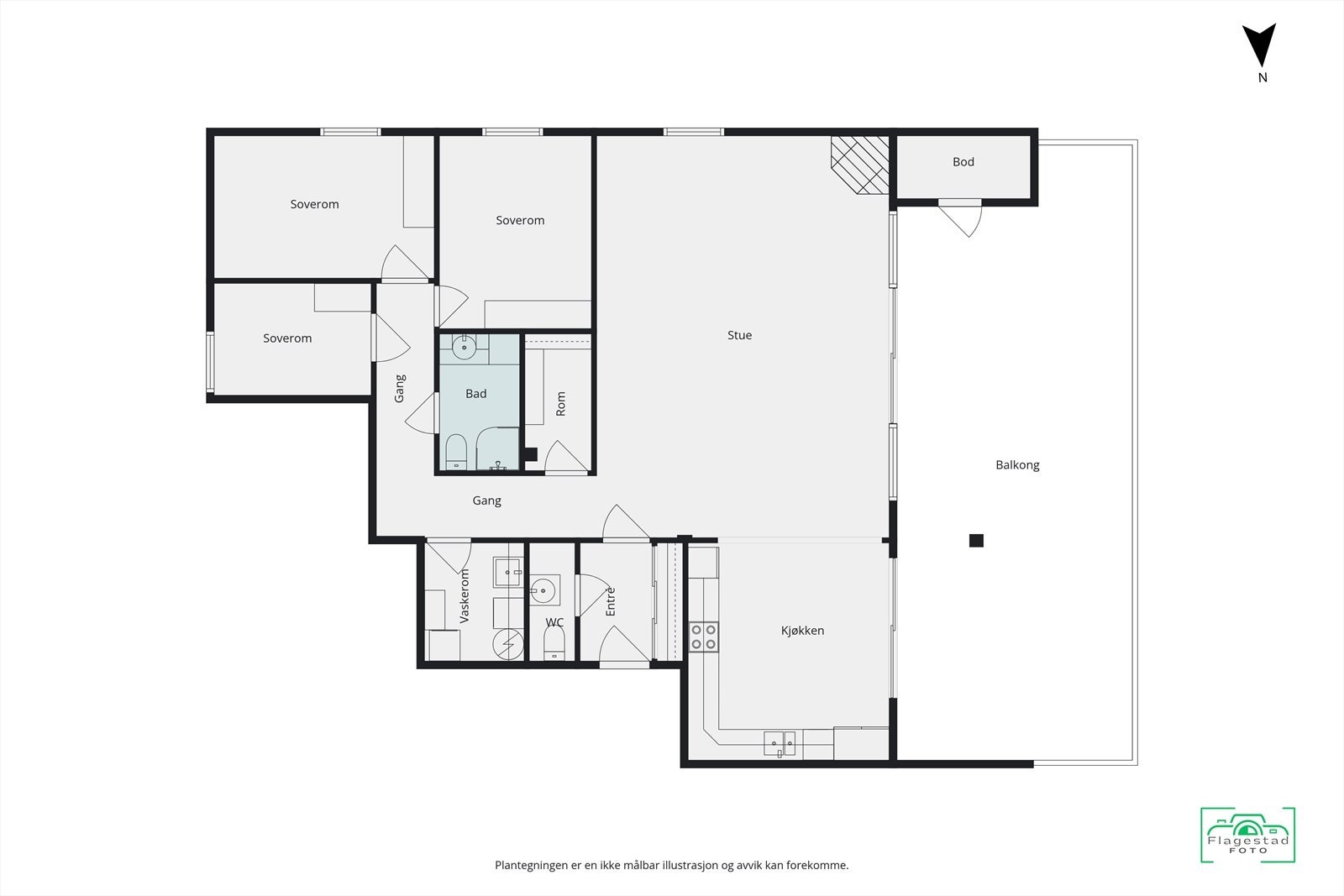 Plantegning Galleribilde