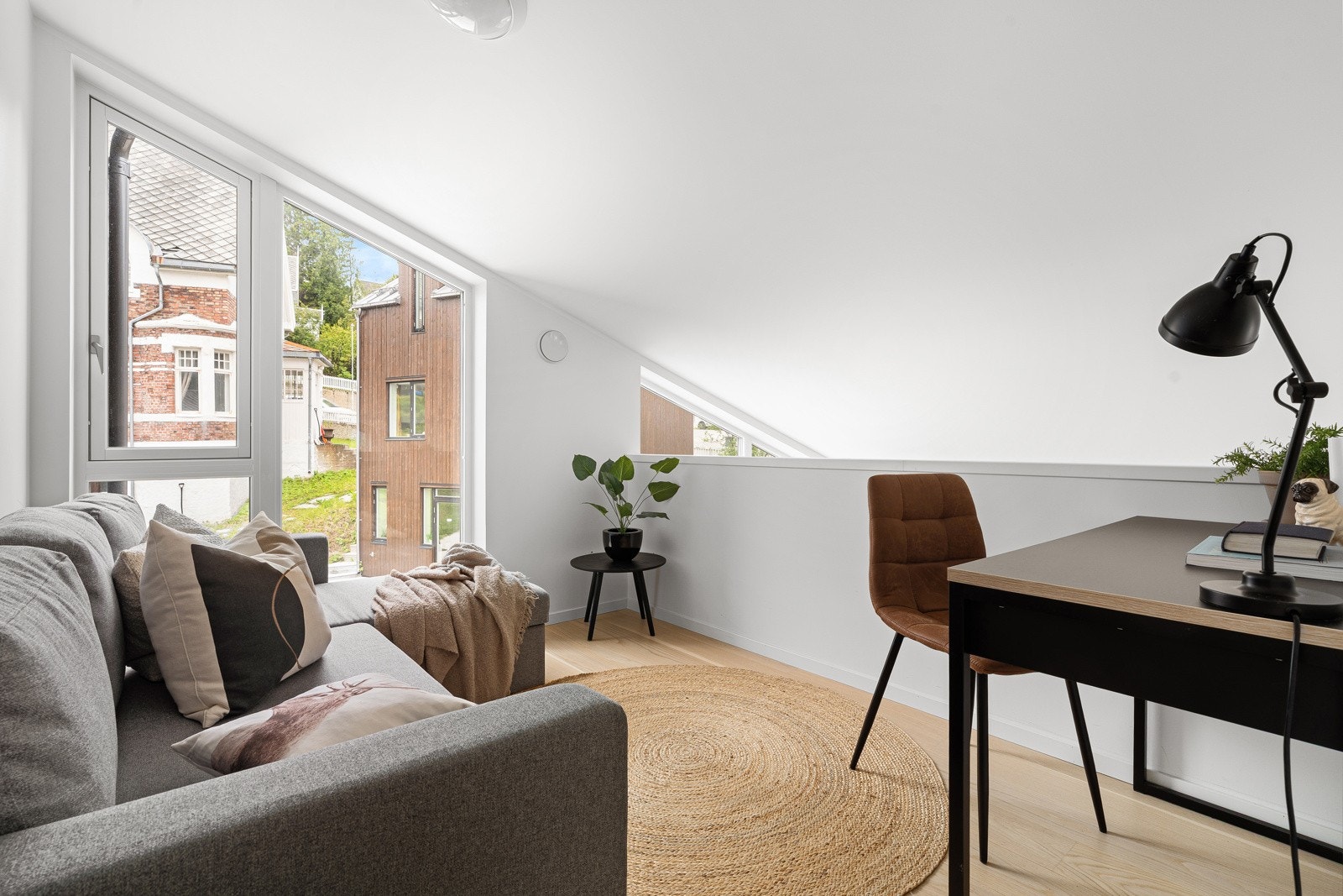 Loftstue i boligen med flere bruksmuligheter.