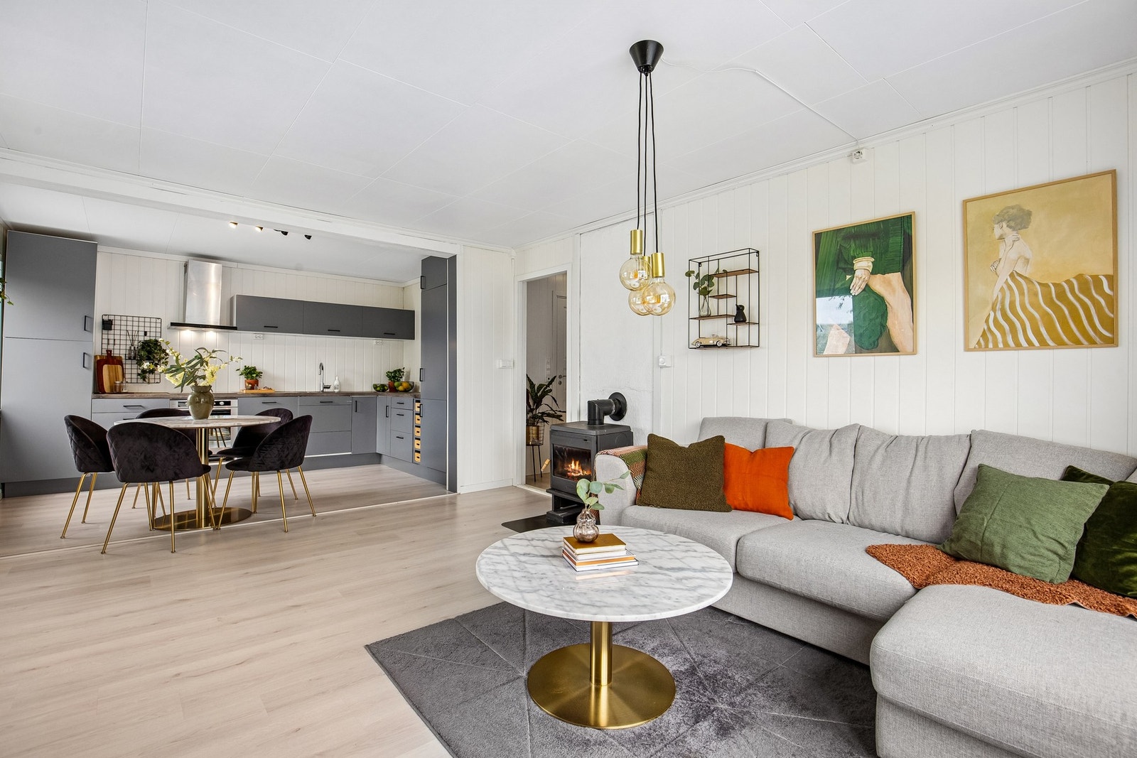 Romslig stue Galleribilde