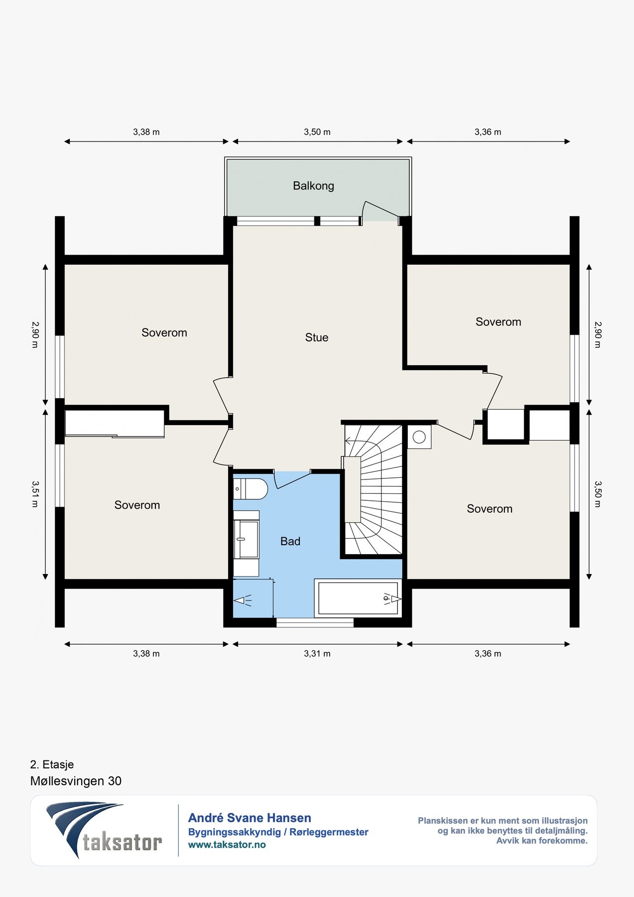 Plantegning 2. etasje Galleribilde
