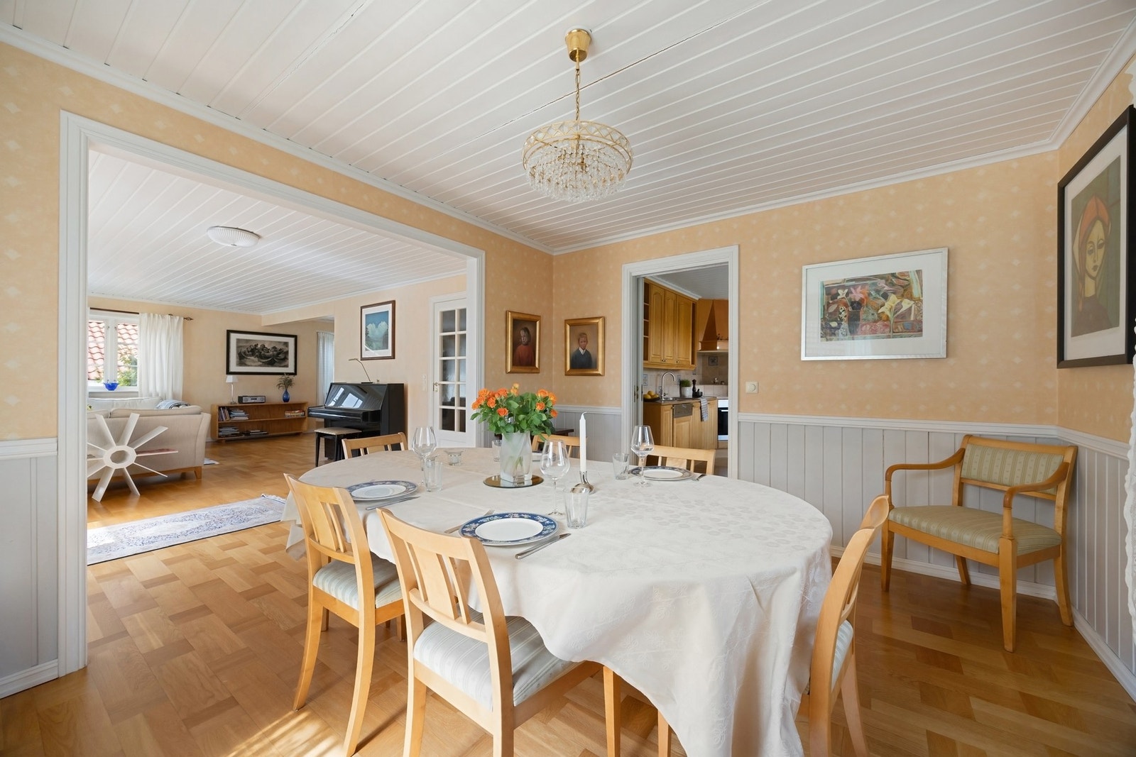 Hyggelig spisestue Galleribilde