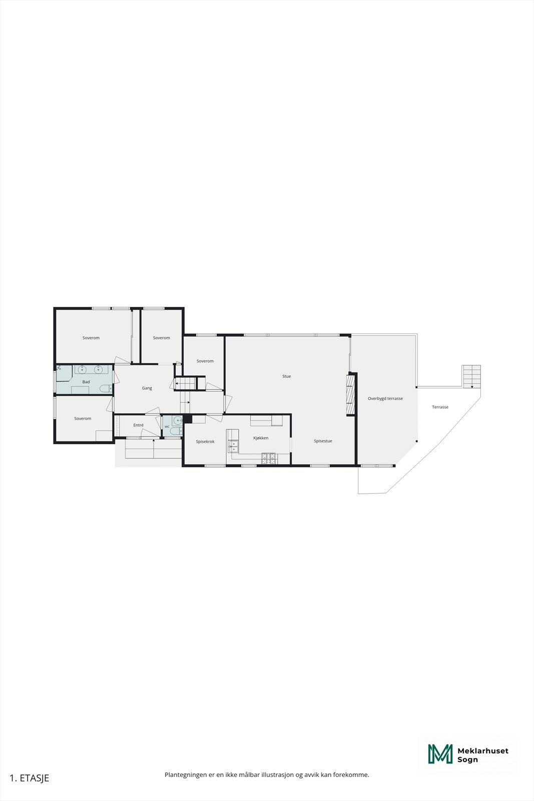 Planteikning 1.etg. Galleribilde