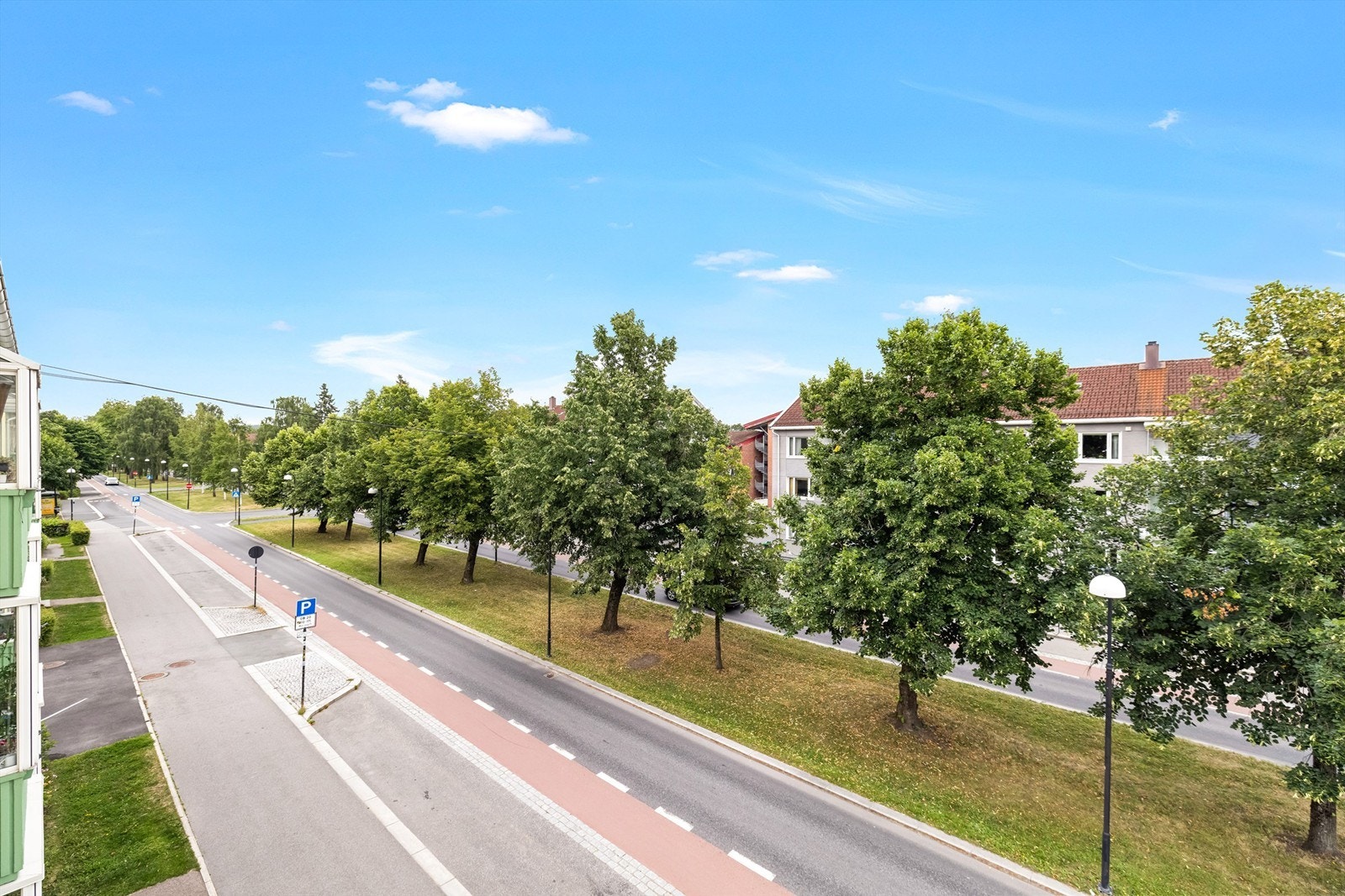 Utsikt fra den innglassede balkongen Galleribilde