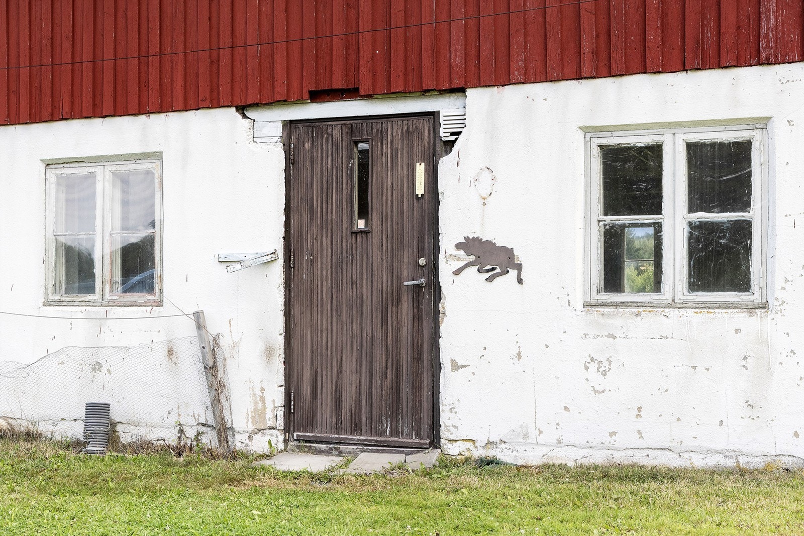 Detalj fra låvebygningens eldre del. Galleribilde