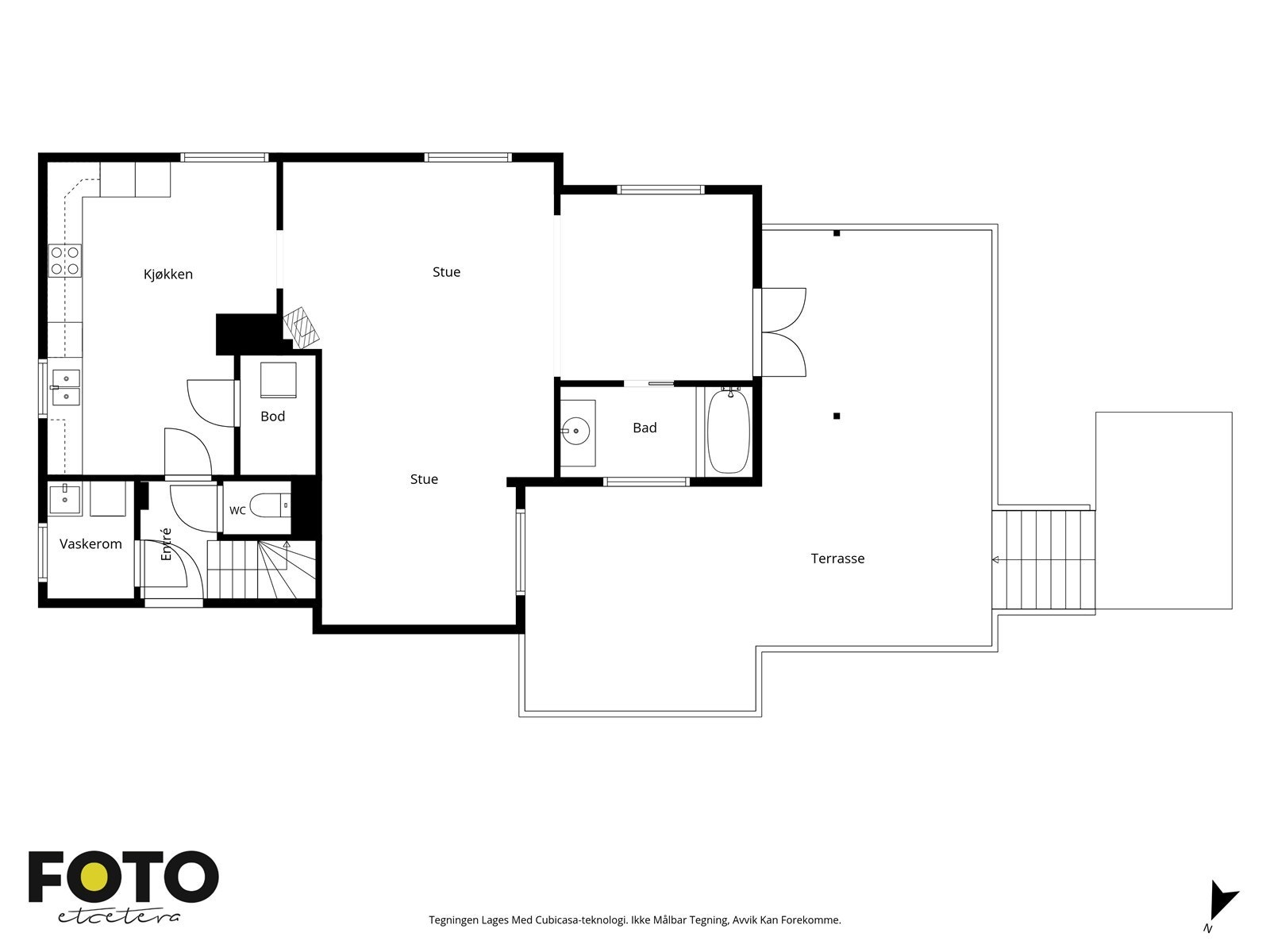 Plantegning 1.etg Galleribilde