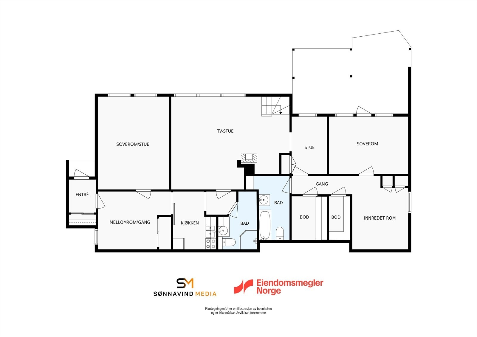 Plantegning u.etg Galleribilde