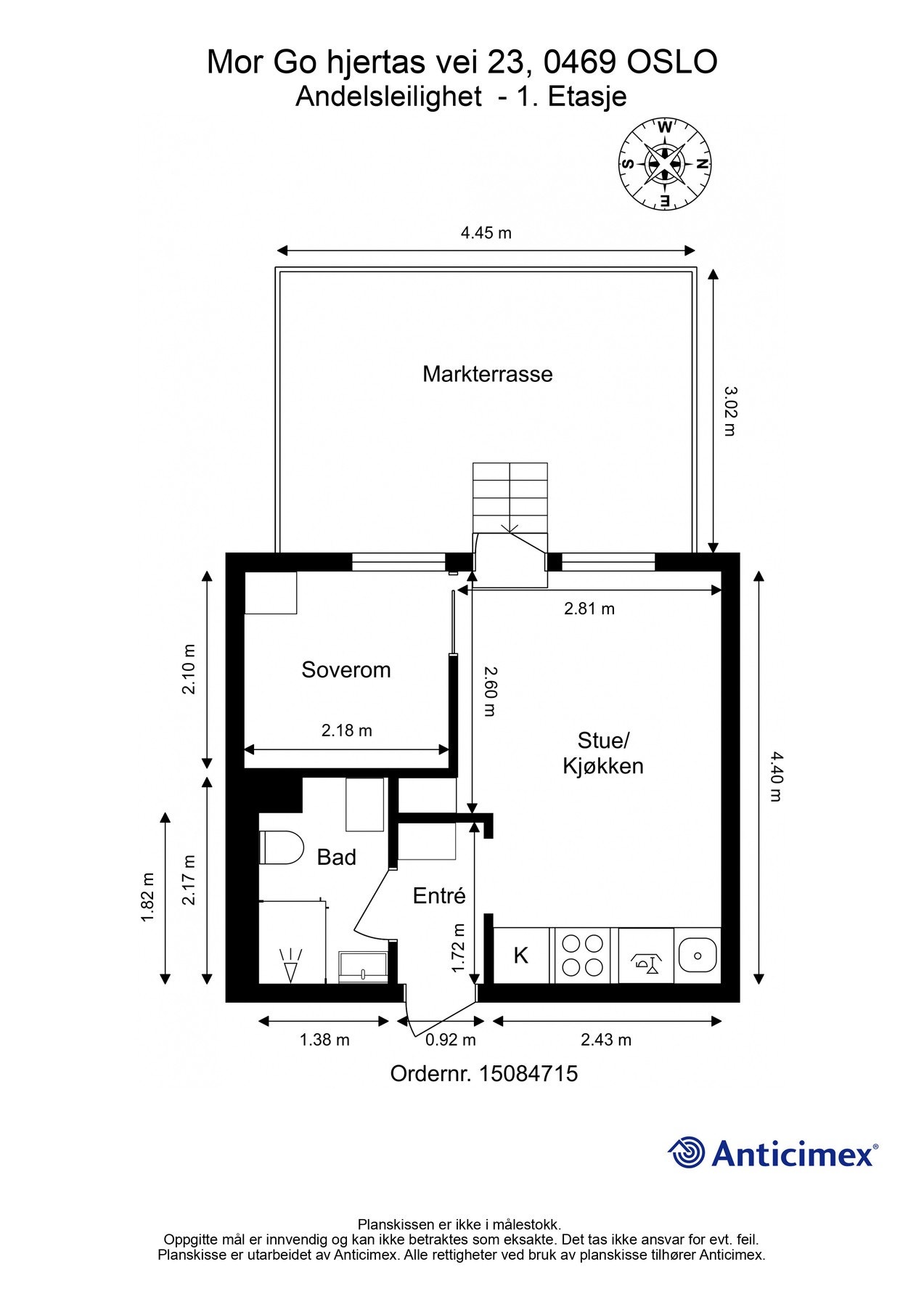 Planløsningen er svært effektiv, som gir stor glede og utnyttelse av hver enkelt kvadratmeter. Galleribilde