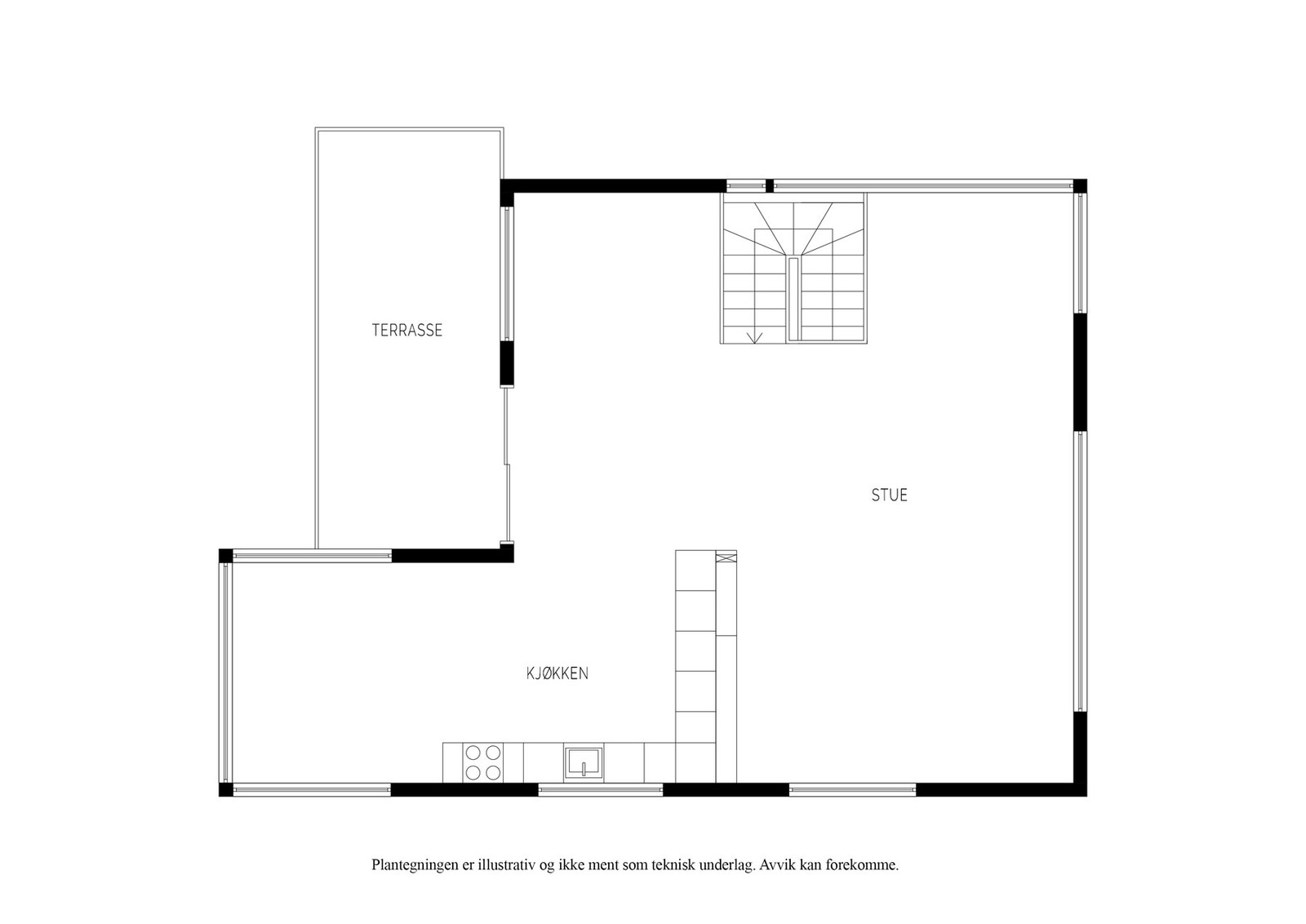 Plantegning andre etasje Galleribilde