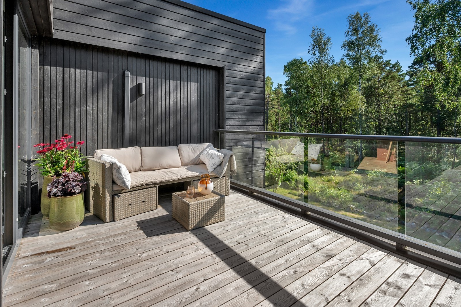 Veranda i hoveddelen fra 2. etg. Galleribilde