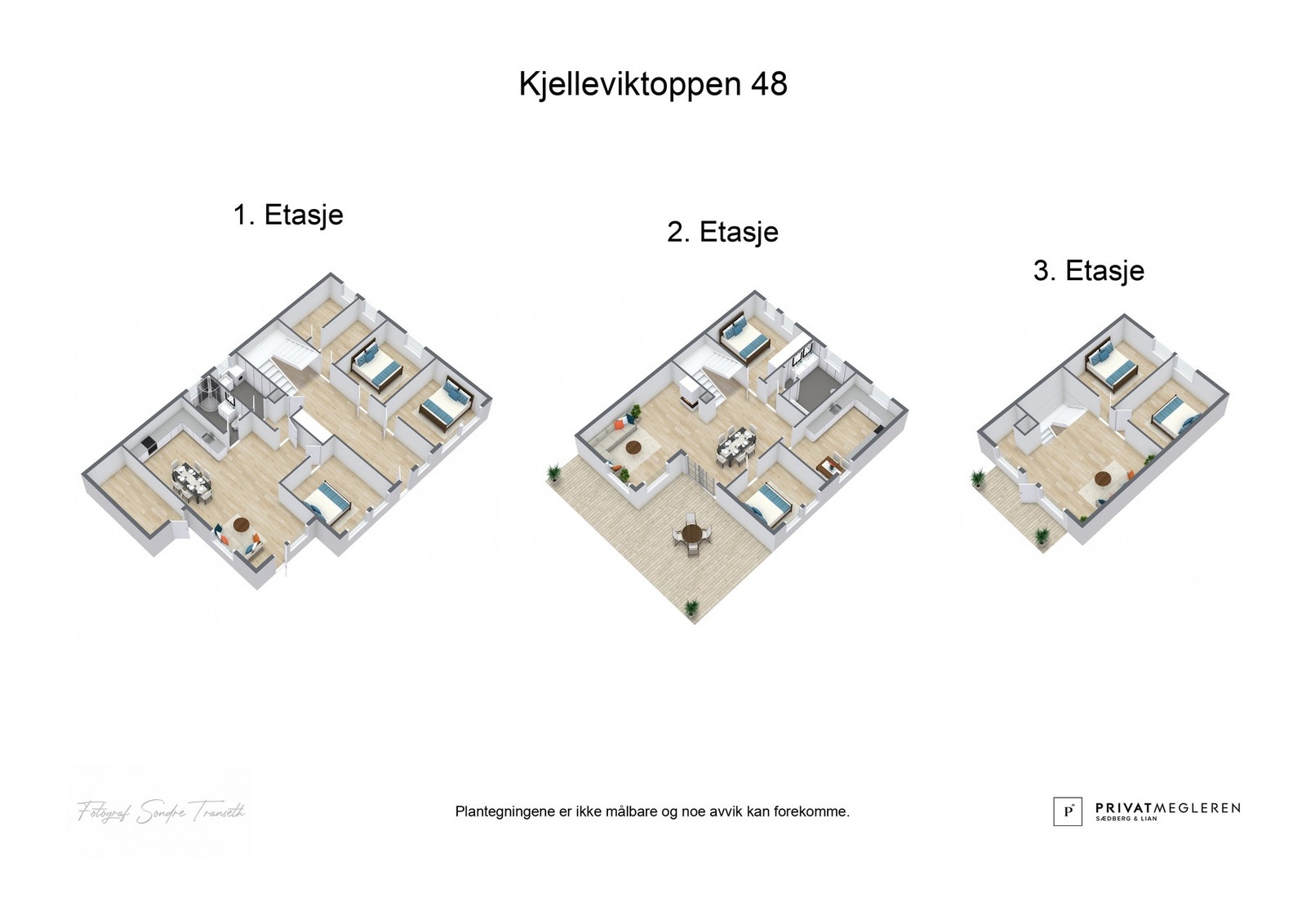 - 3D plantegning (ikke målbart) - Galleribilde