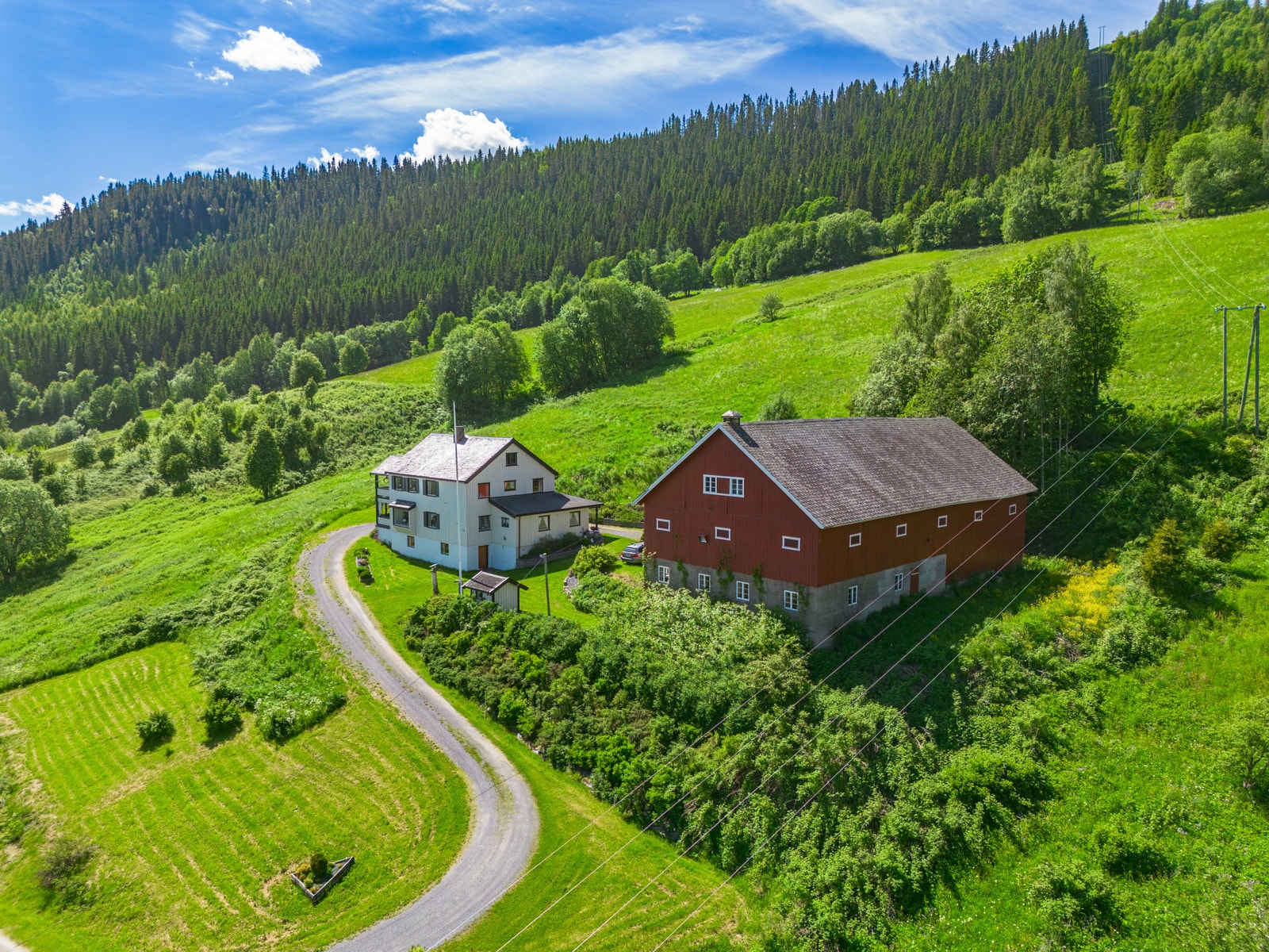 Eiendommen har ca. 58 daa fulldyrket jord, og ca. 27 daa innmarksbeite Galleribilde