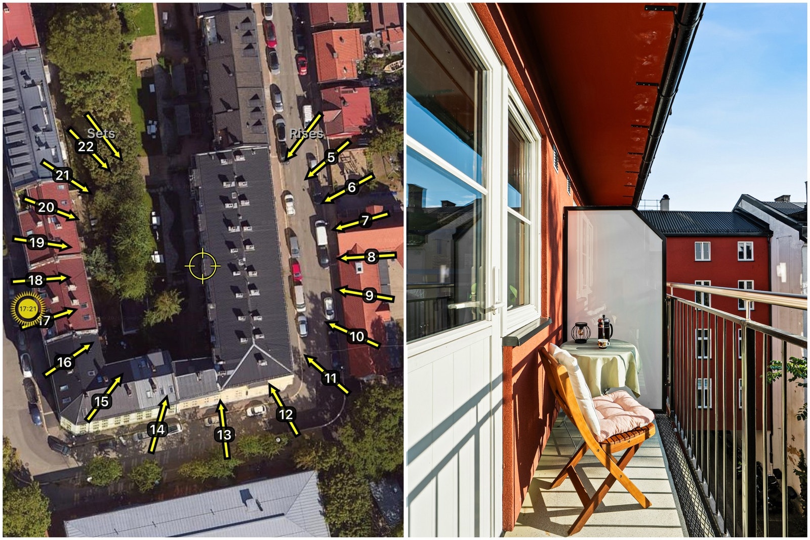 Meget gode solforhold på balkongen. Galleribilde