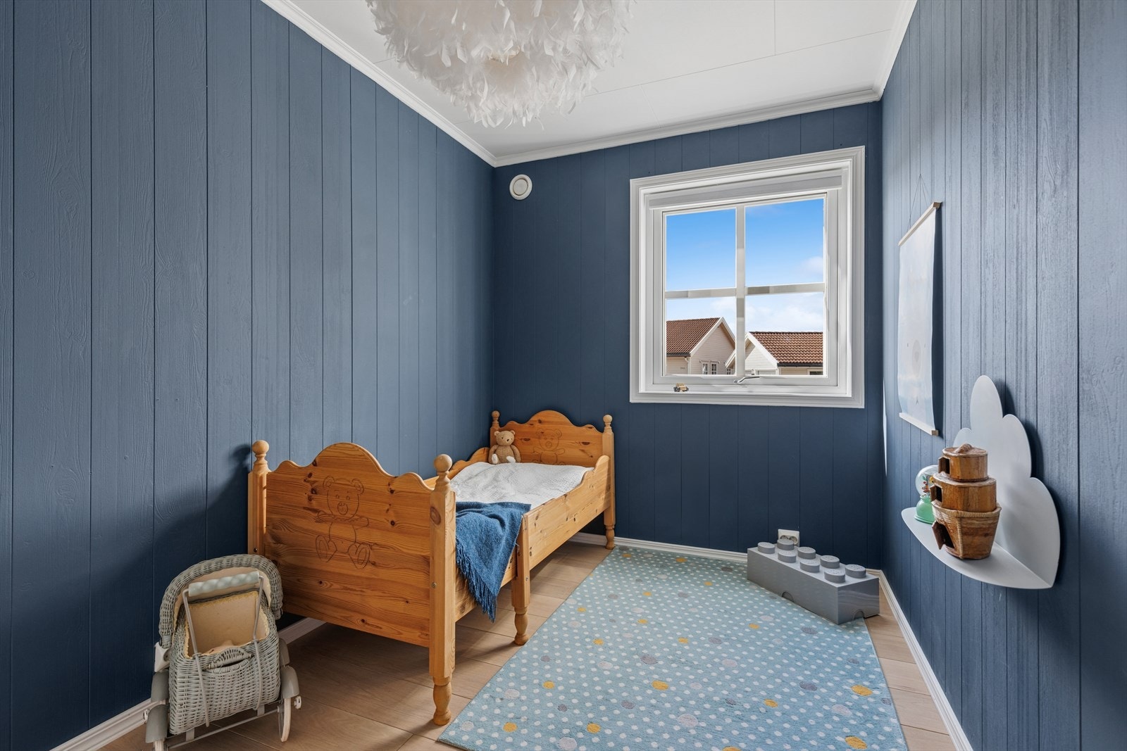 Innredet rom som i dag benyttes som soverom. Galleribilde