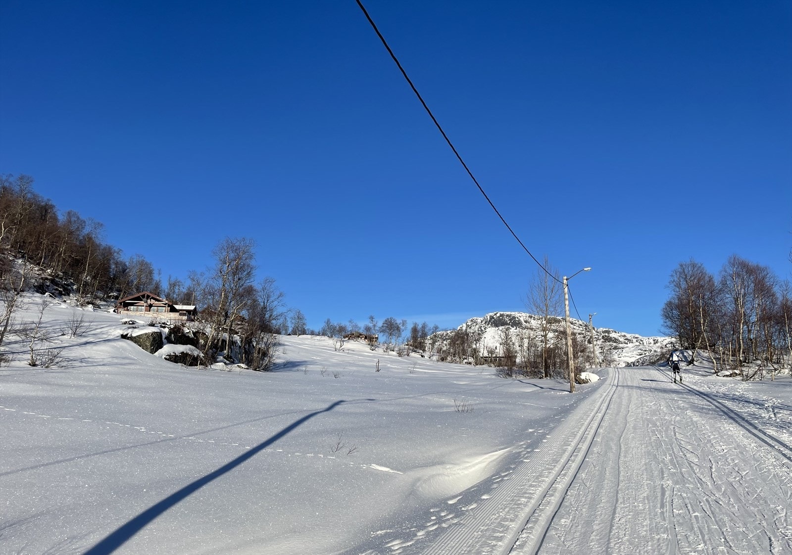 Skiløype/lysløype ved hytta Galleribilde
