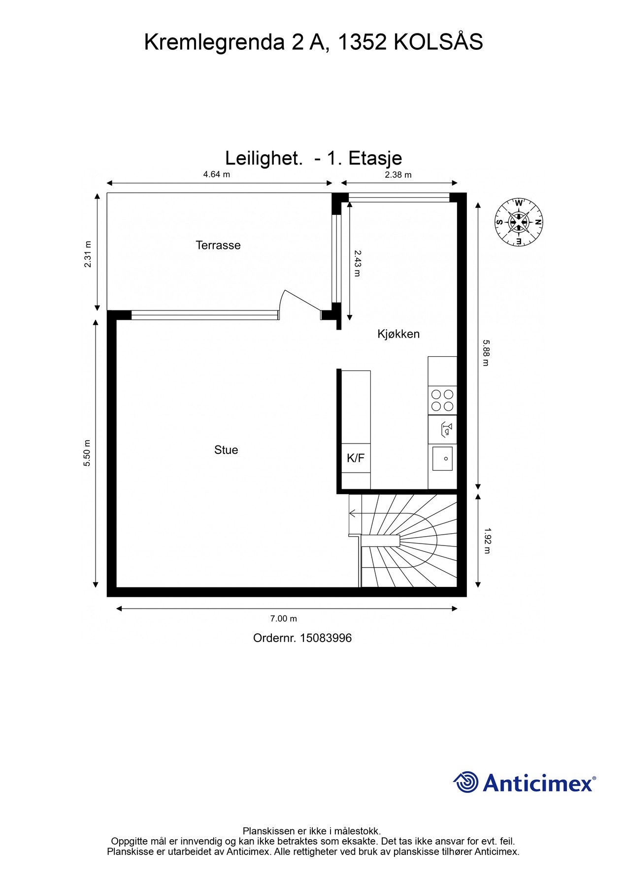 Plantegning 1.etg Galleribilde
