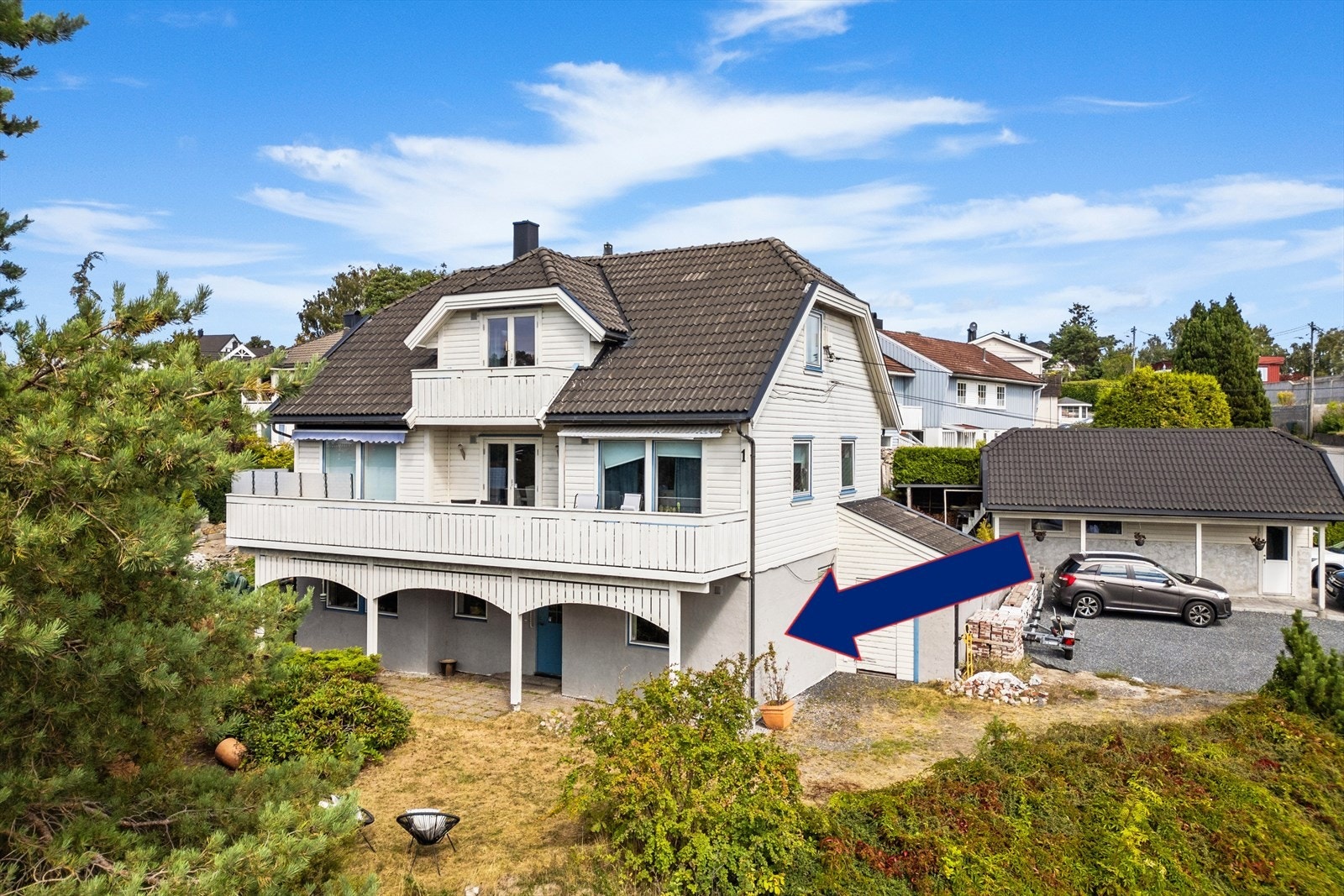 Velkommen til Korsveien 1 - en romslig 3-roms leilighet i tomannsbolig. Foto: Fotoetcetera As Galleribilde