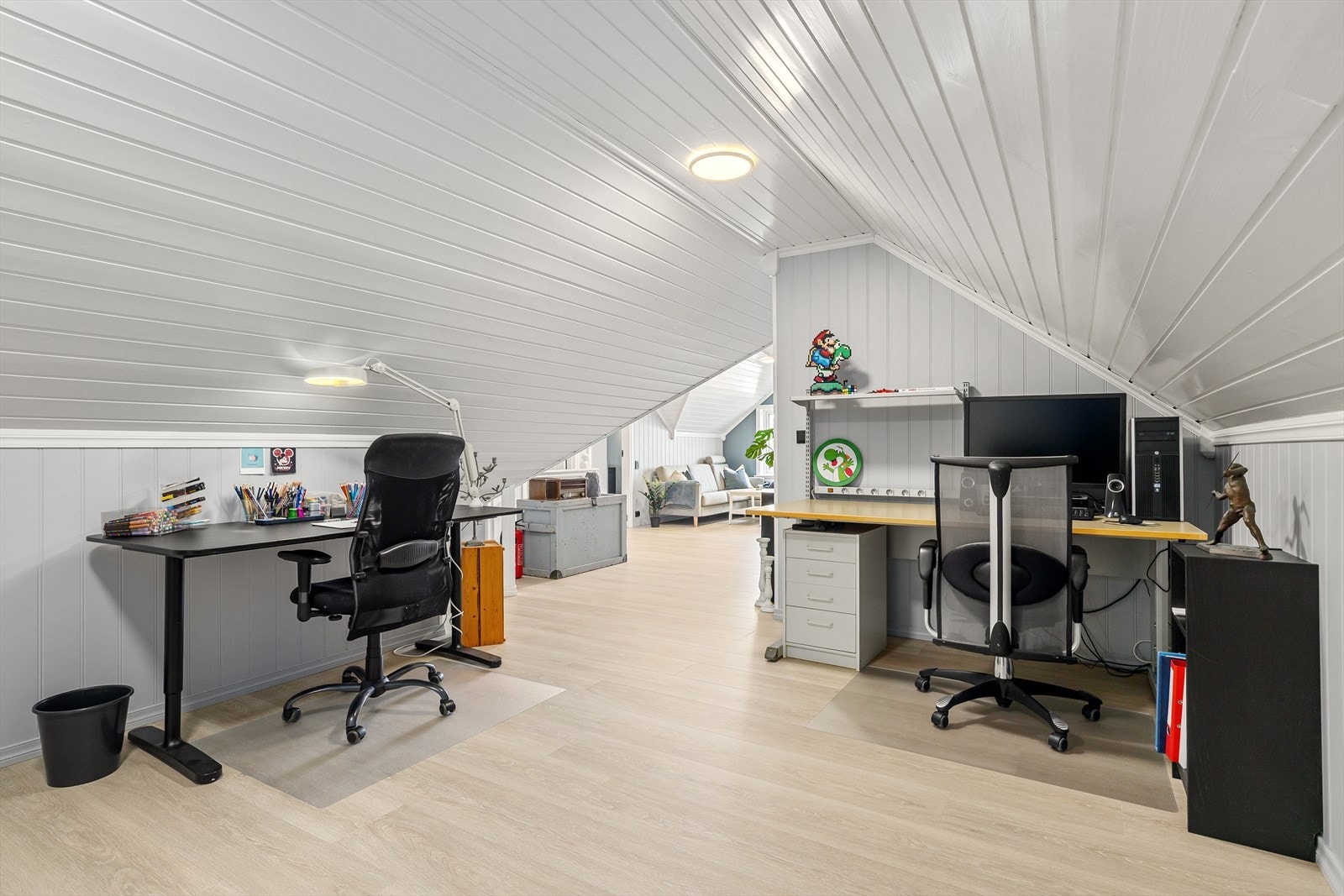 Dette arealet gir gode muligheter for hjemmekontor eller hobbyrom. Galleribilde