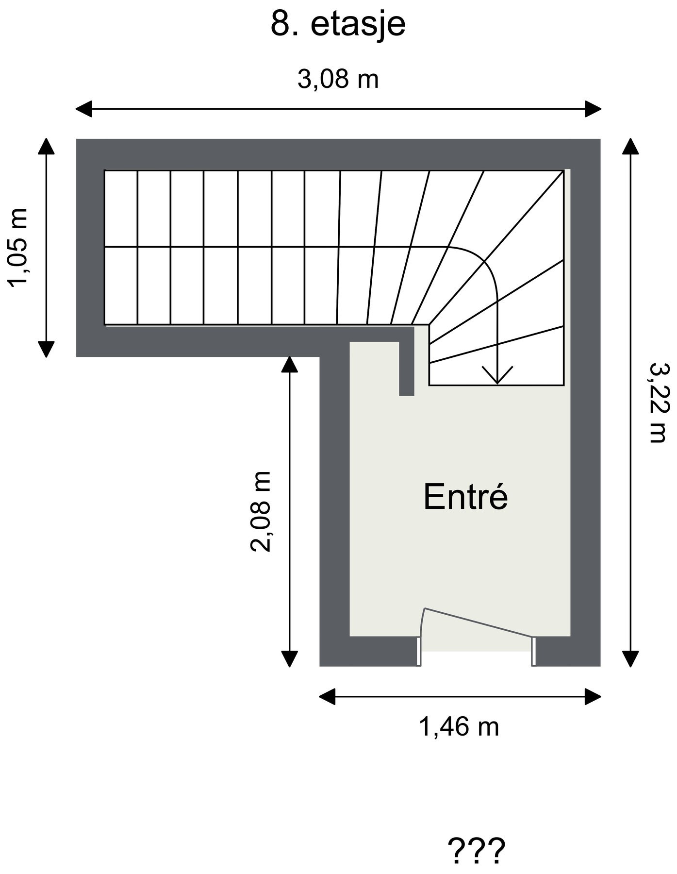 Plantegning 8.etasje Galleribilde