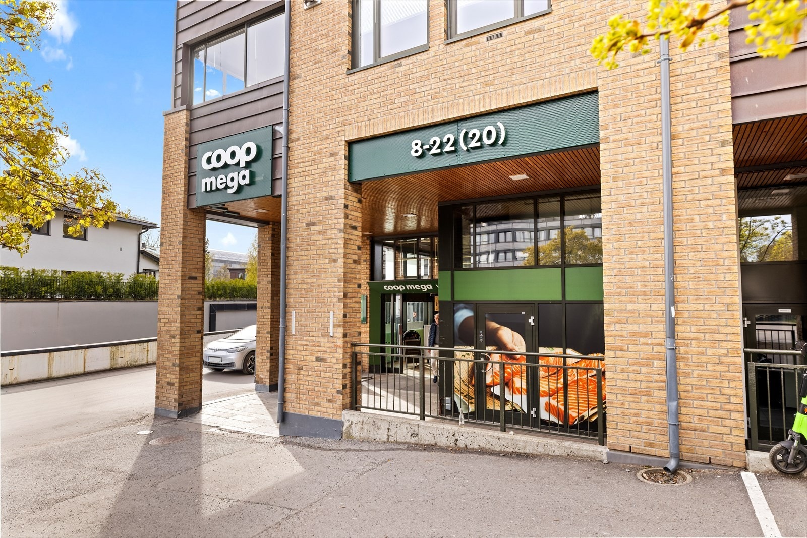 Dagligvarehandelen er enkel med Coop Mega like i nærheten. Galleribilde