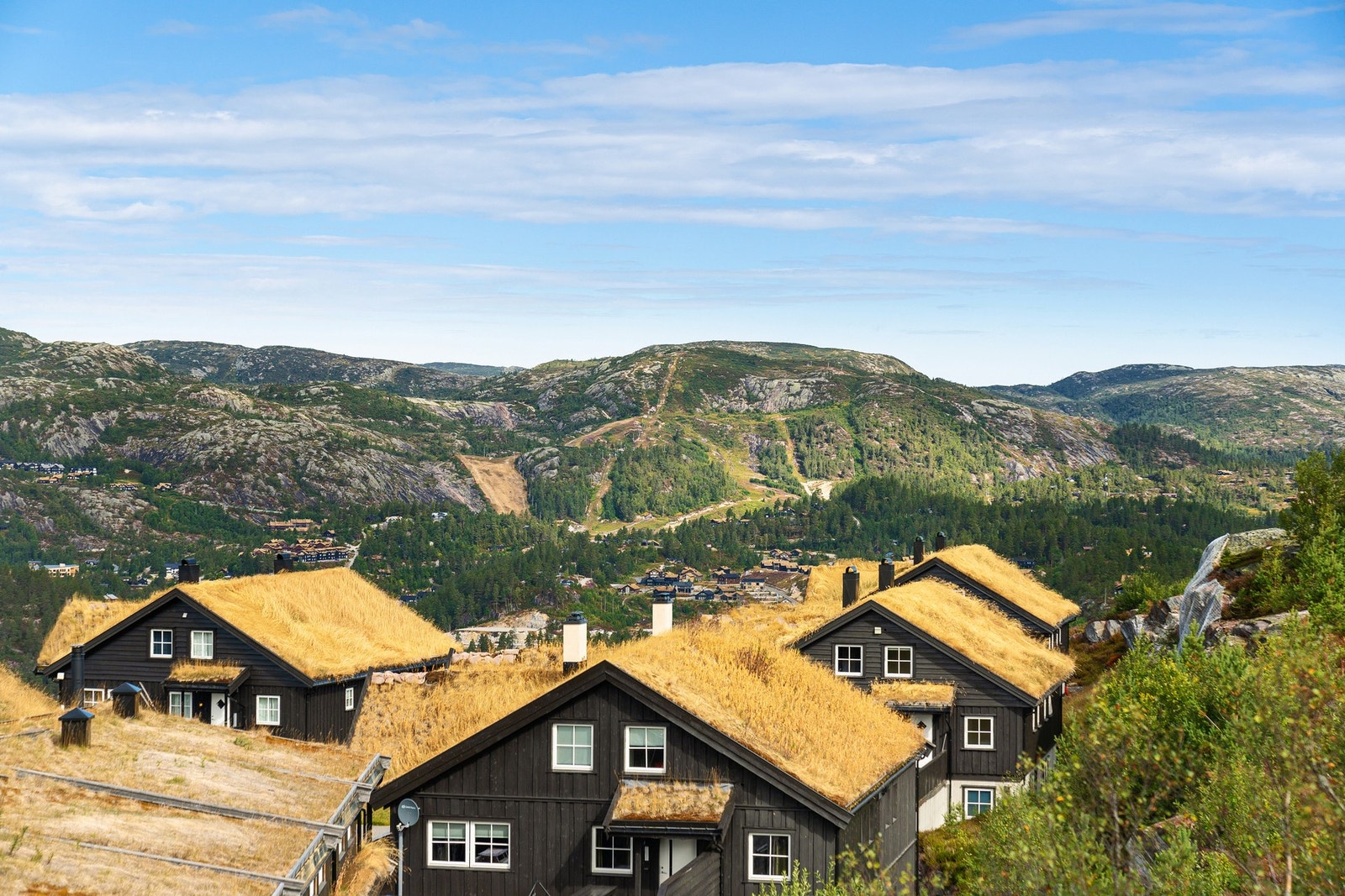 Utsikt til alpinbakken Galleribilde