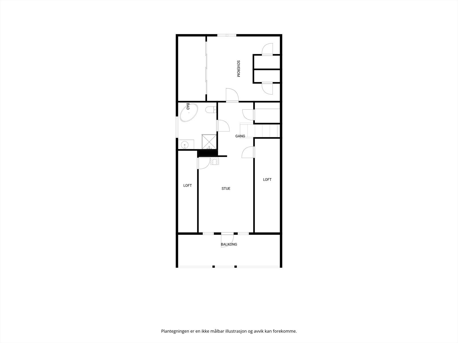 Plantegning 2. etasje Galleribilde