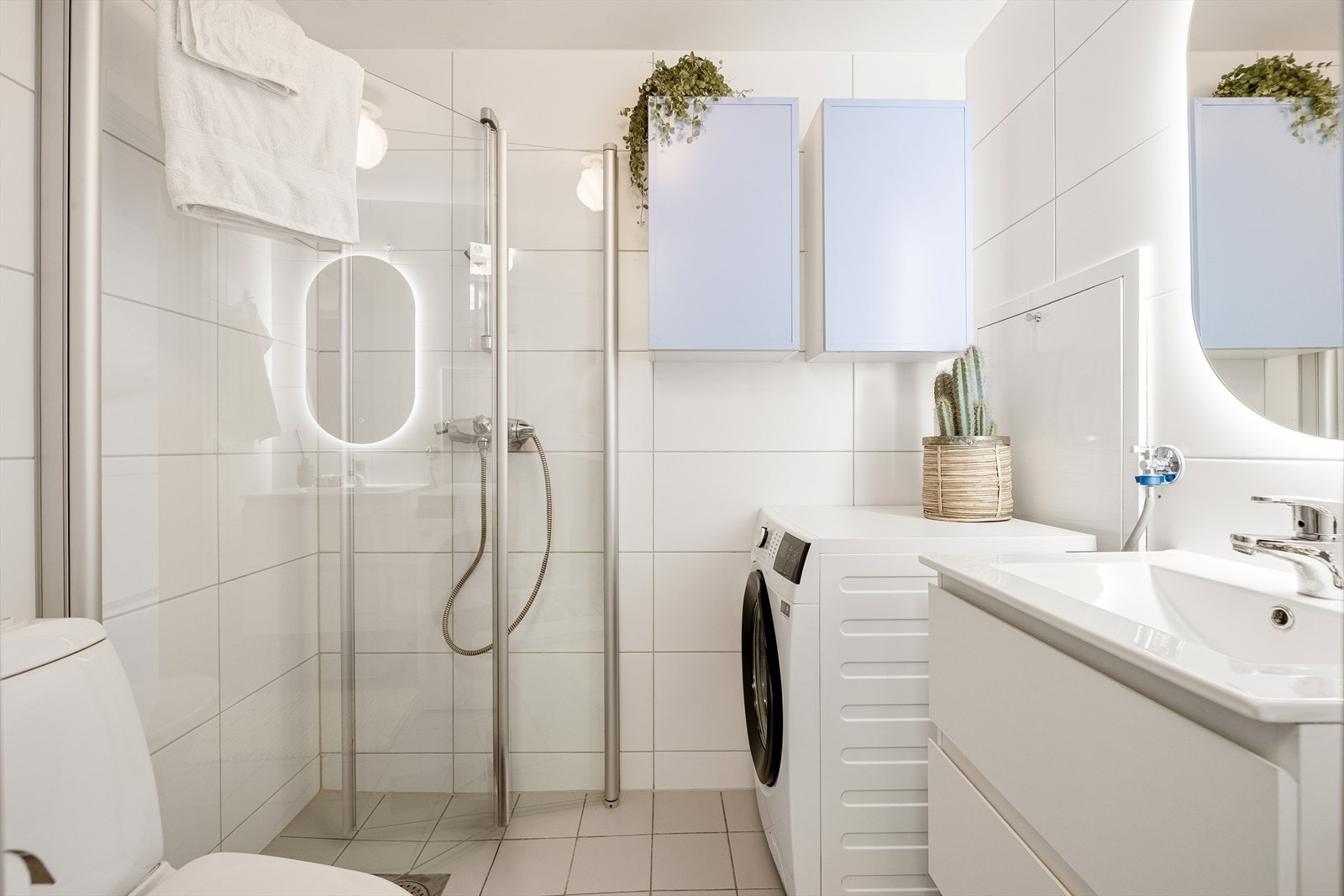 Badet ble oppusset i 2025 med nye fliser på vegger og gulv. Arbeidet ble utført av innleide fagfolk. Galleribilde