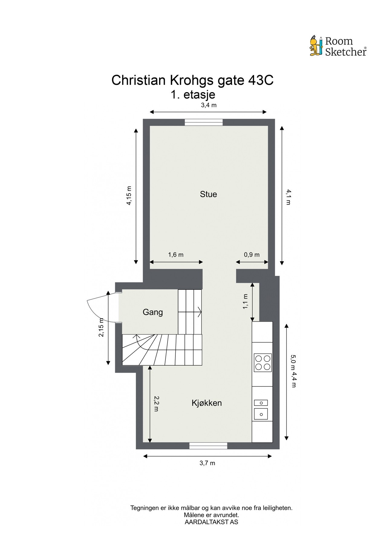 Plankisse første etasje. Galleribilde