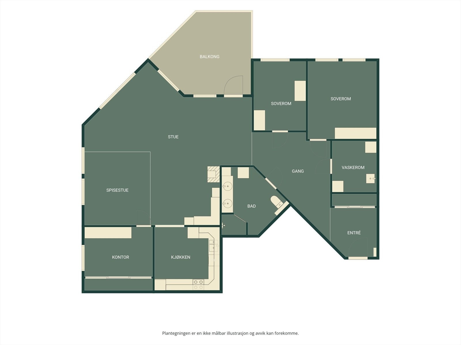 Plantegning Galleribilde