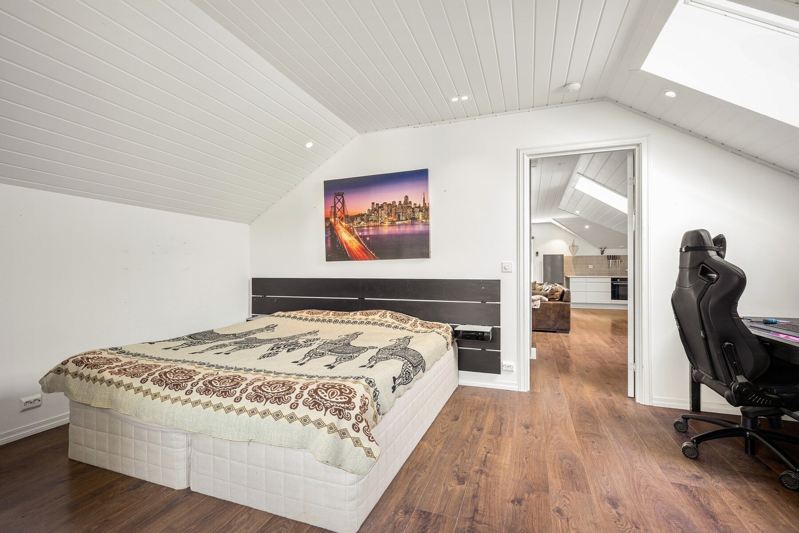 Loftsetasjen inneholder to soverom. Galleribilde