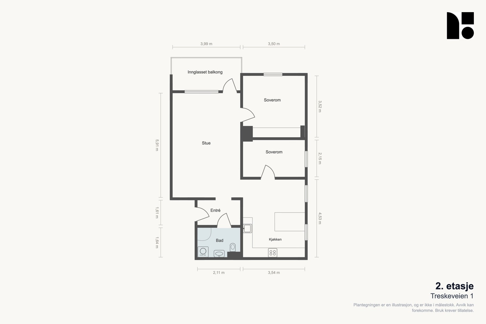 Plantegning Galleribilde