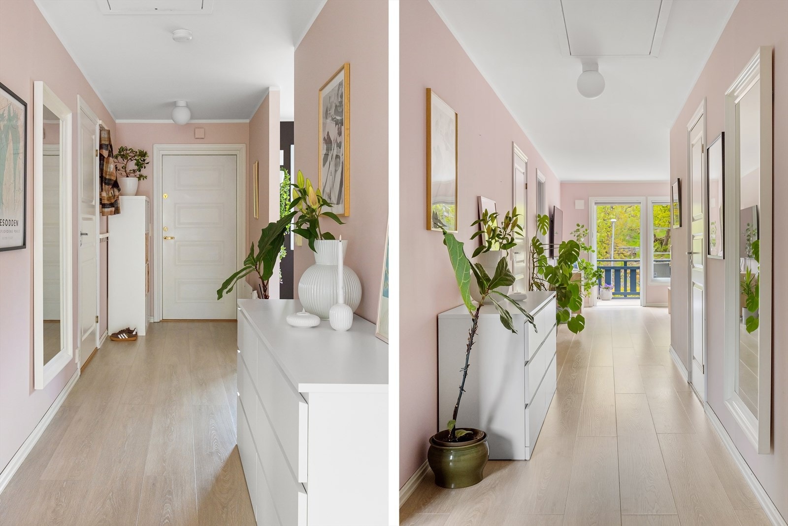 Romslig og lys entré med god oppbevaringsplass for yttertøy. Galleribilde